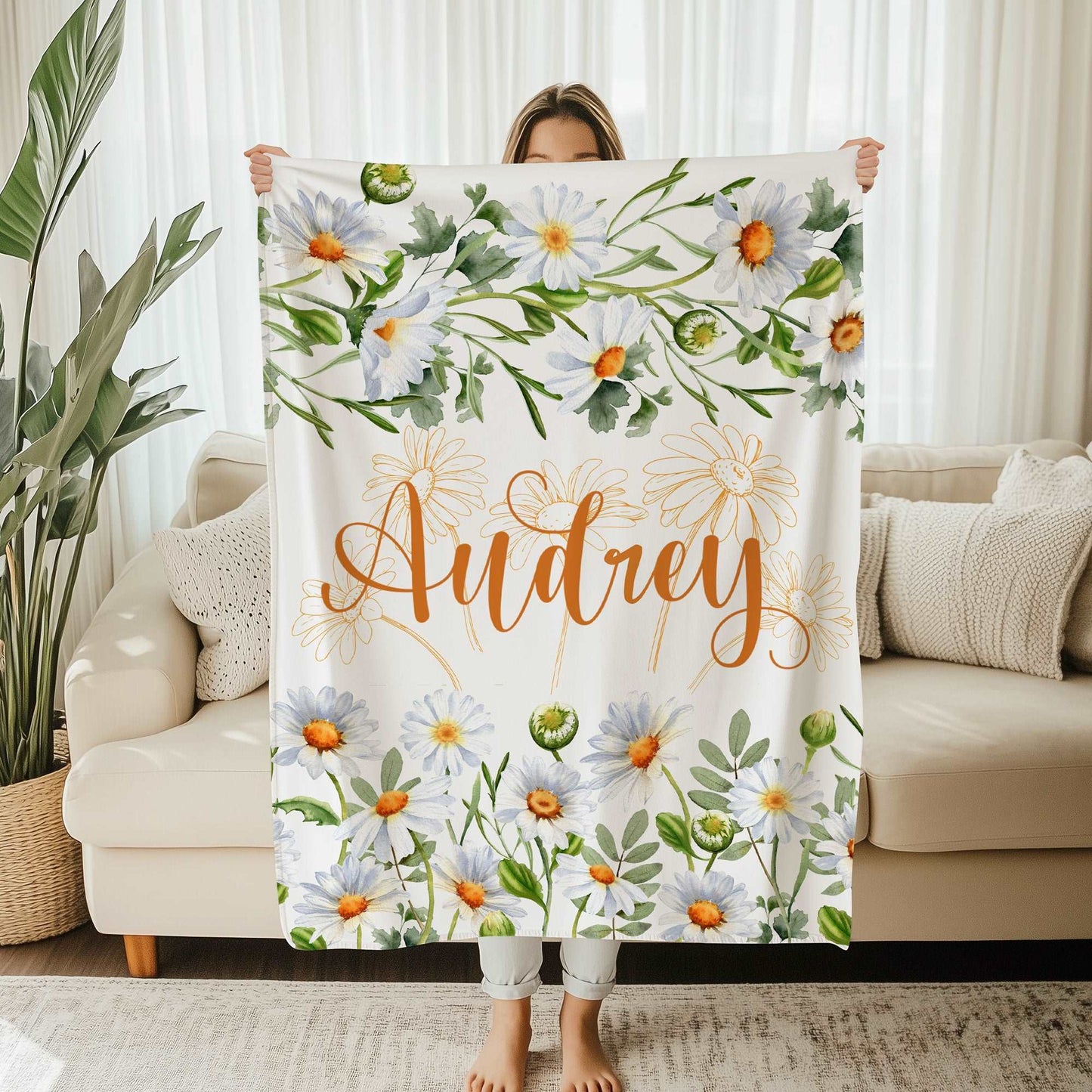 Daisy Floral Blanket