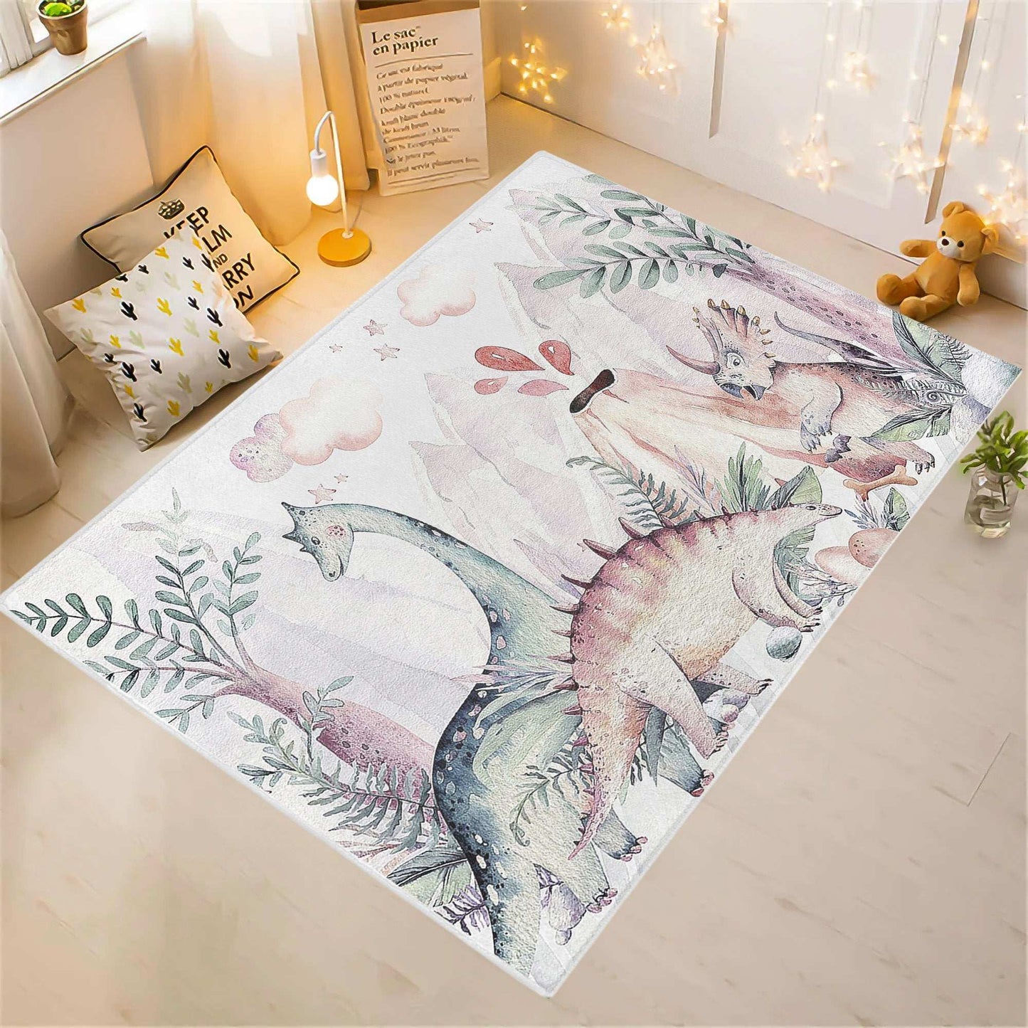 Dinosaur Kids Playroom Rug