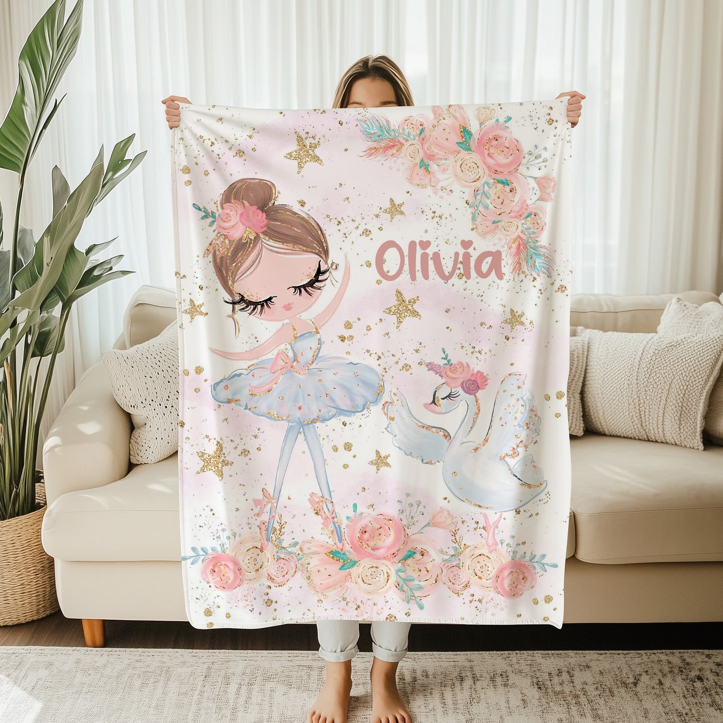 Ballerina Baby Blanket