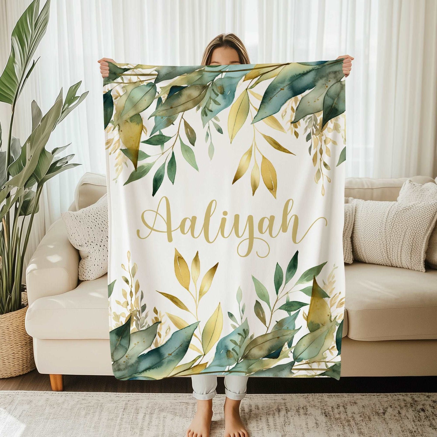 Green Leaves Blanket