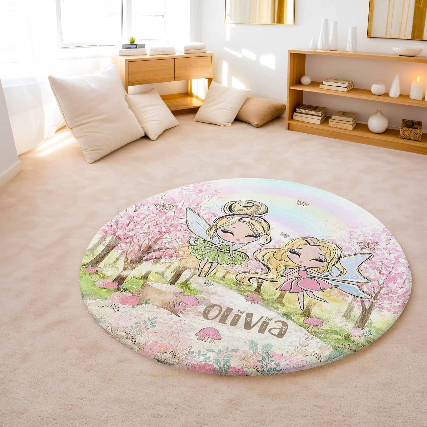Little Fairies Round Rug