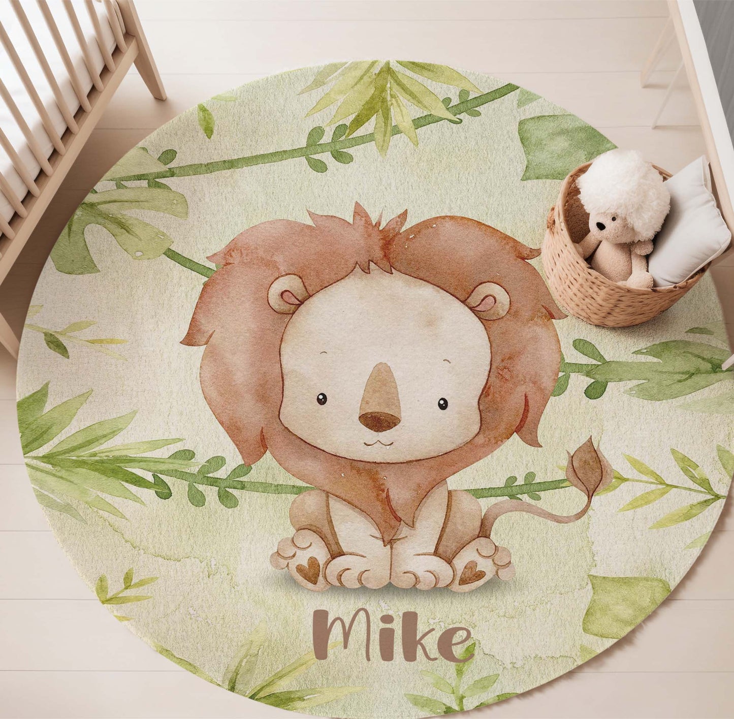 Baby Lion Round Rug