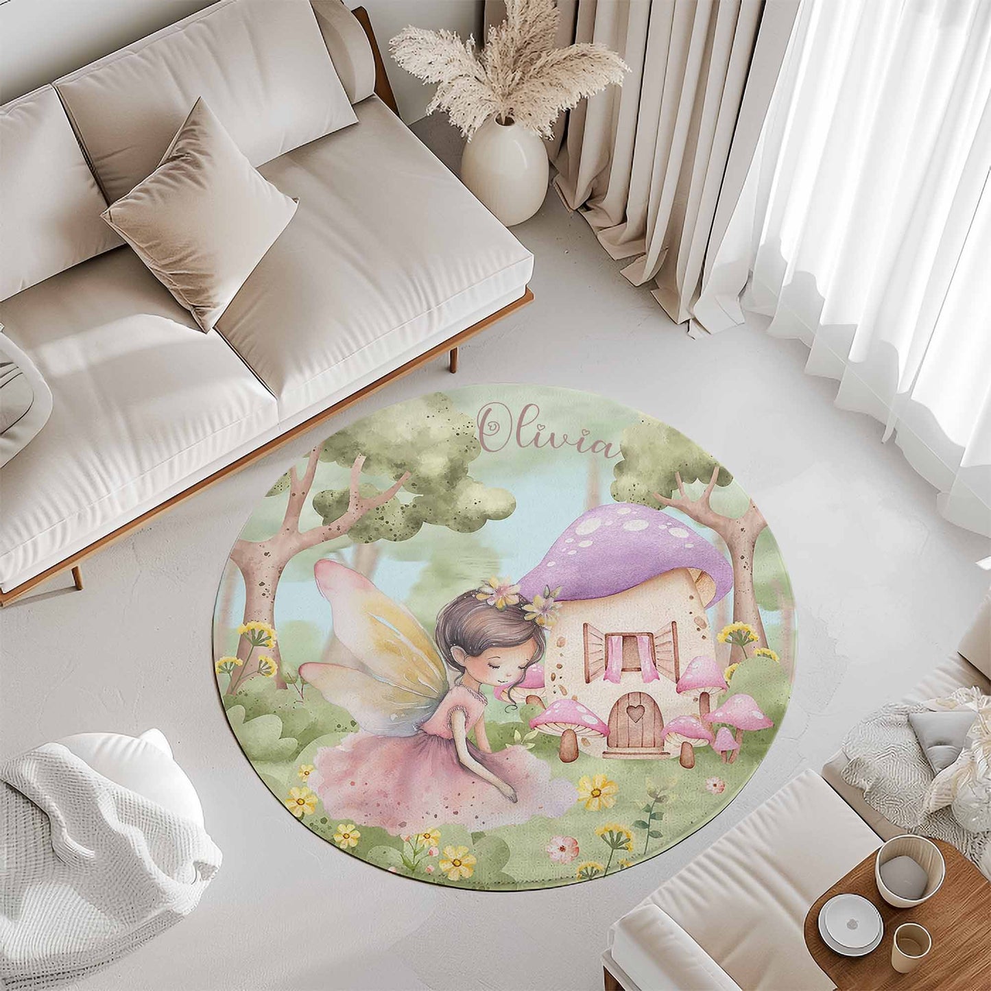 Princess Fairy Round Rug