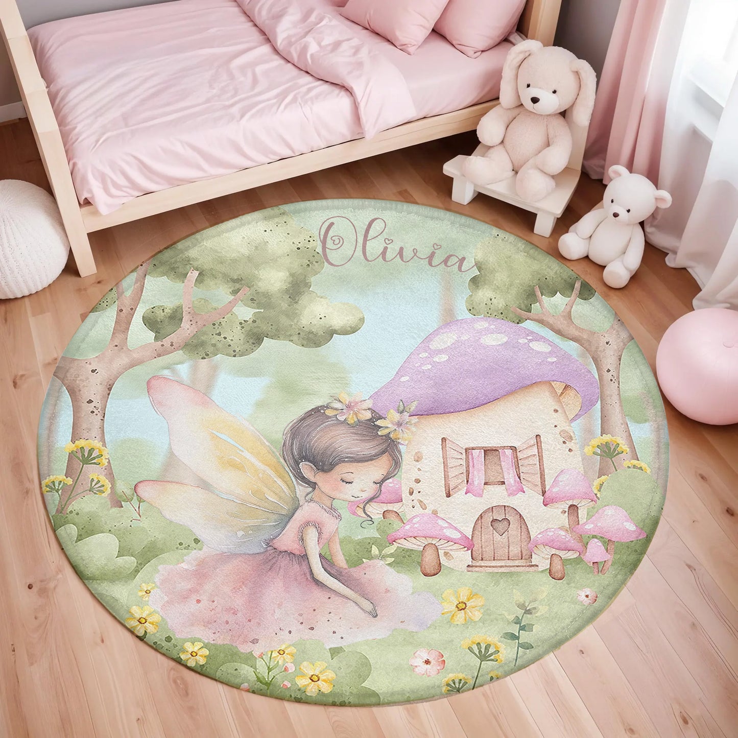Princess Fairy Round Rug