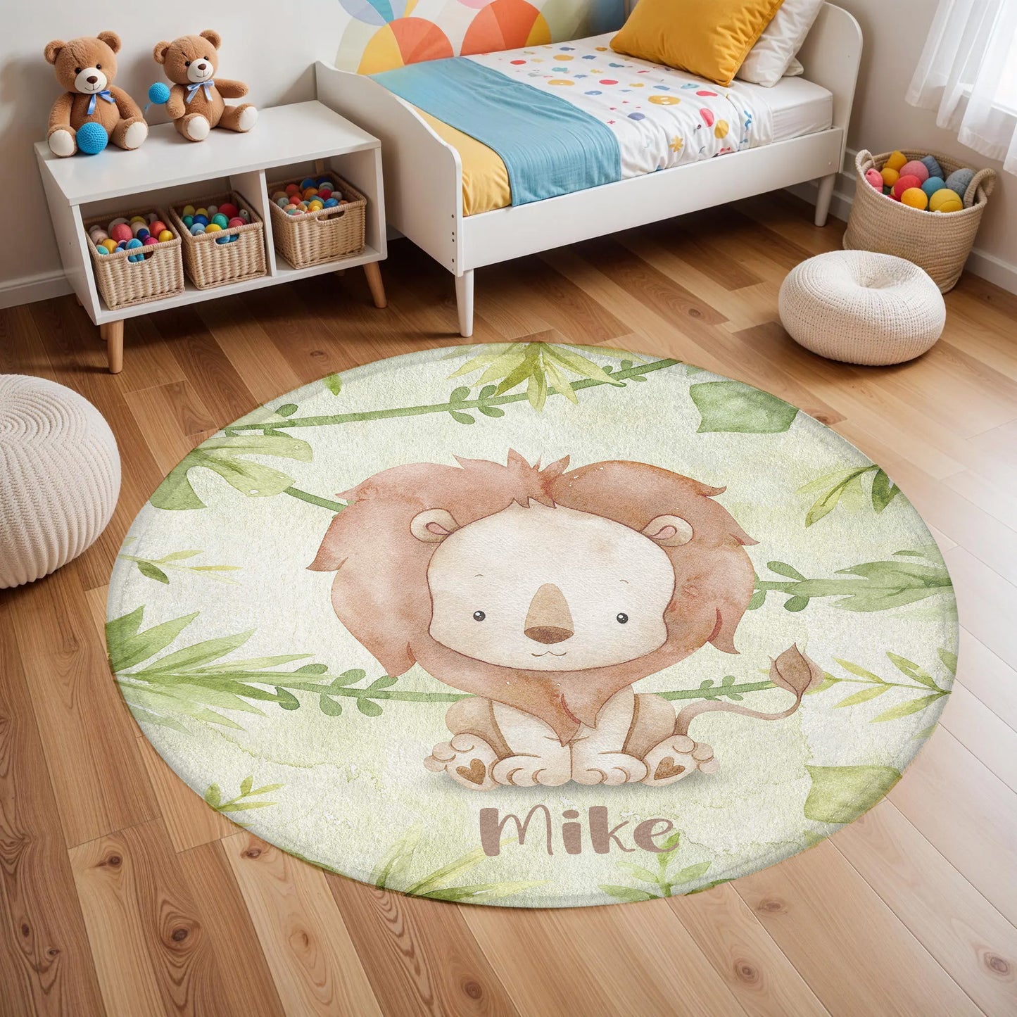 Baby Lion Round Rug