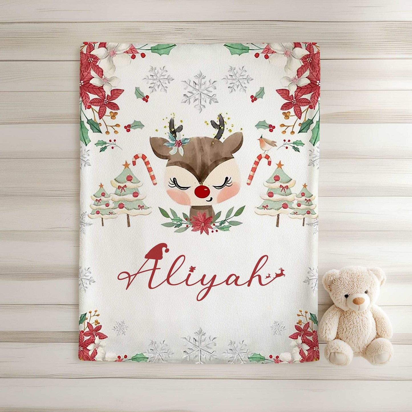 Christmas Reindeer Blanket