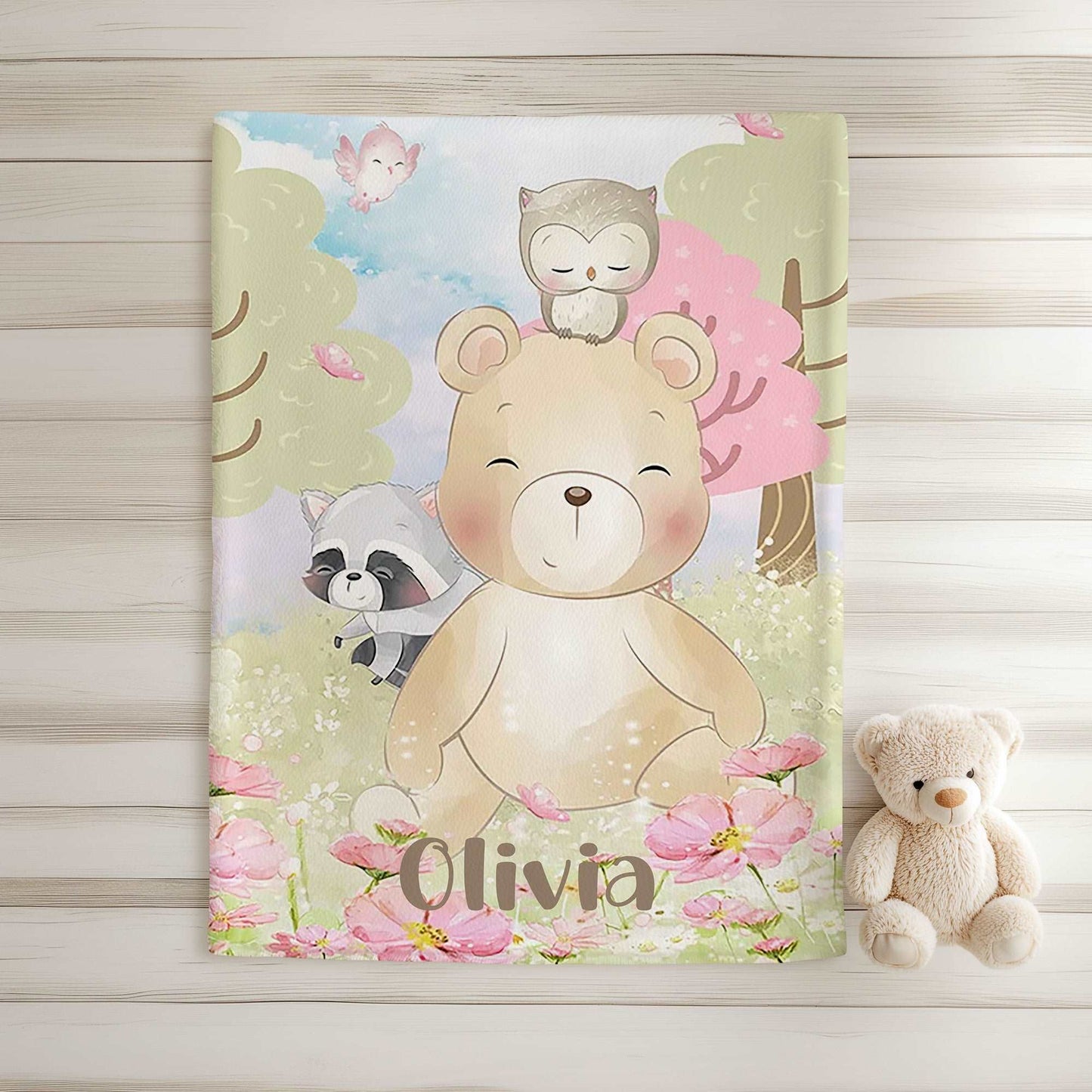 Woodland Bear Blanket