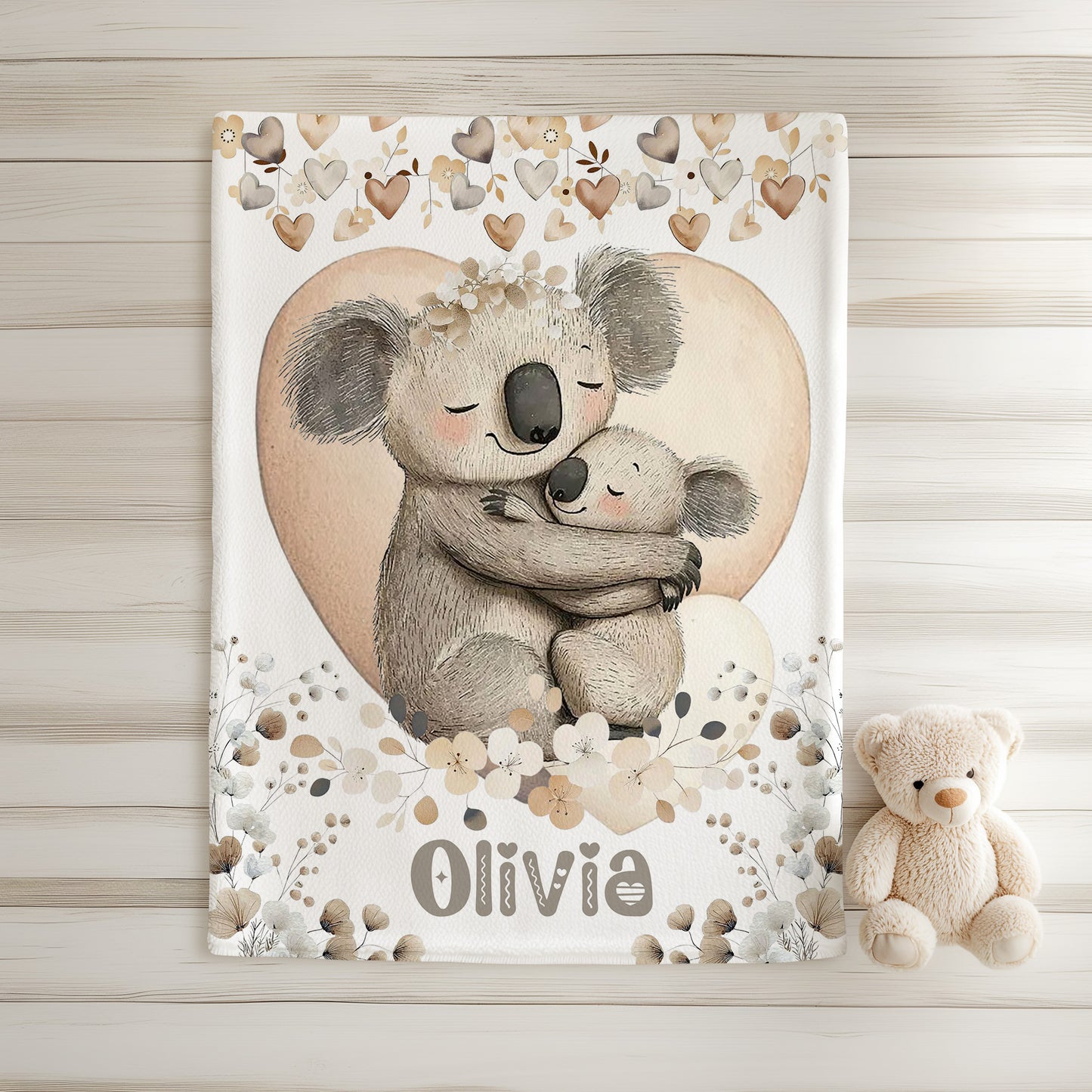 Mom And Baby Koala Blanket