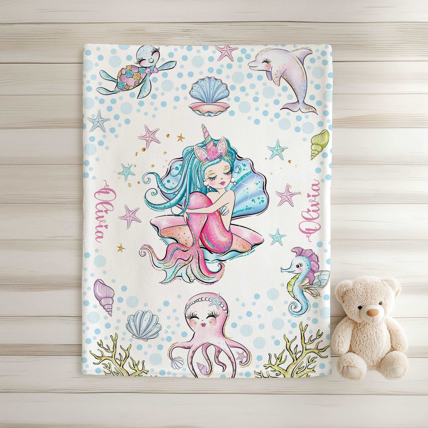 Sea Mermaid Blanket