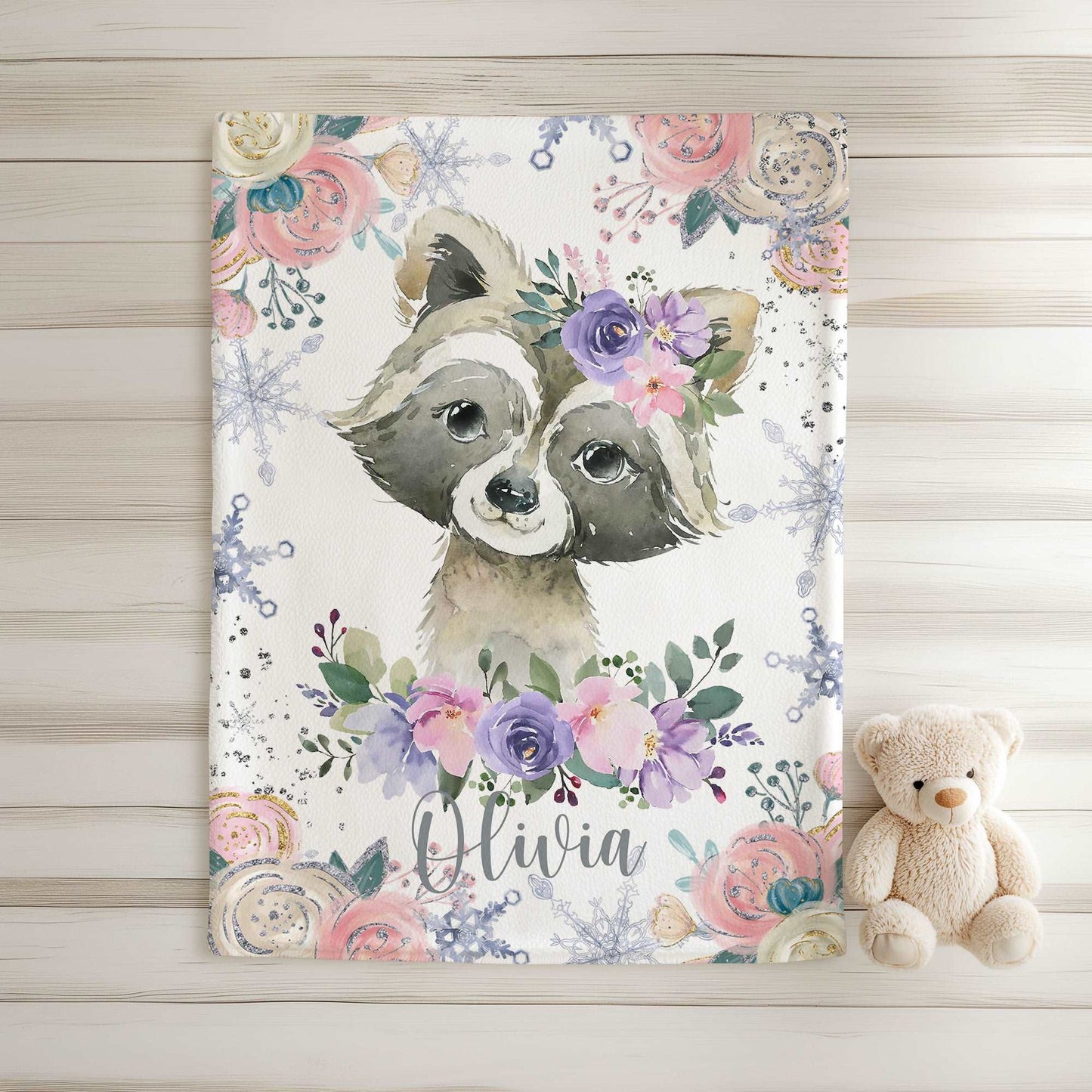 Raccoon Baby Blanket