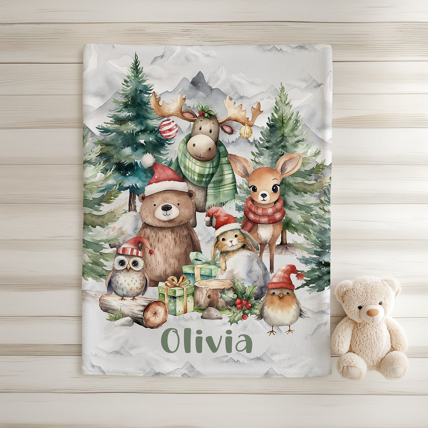 Christmas Animals Blanket