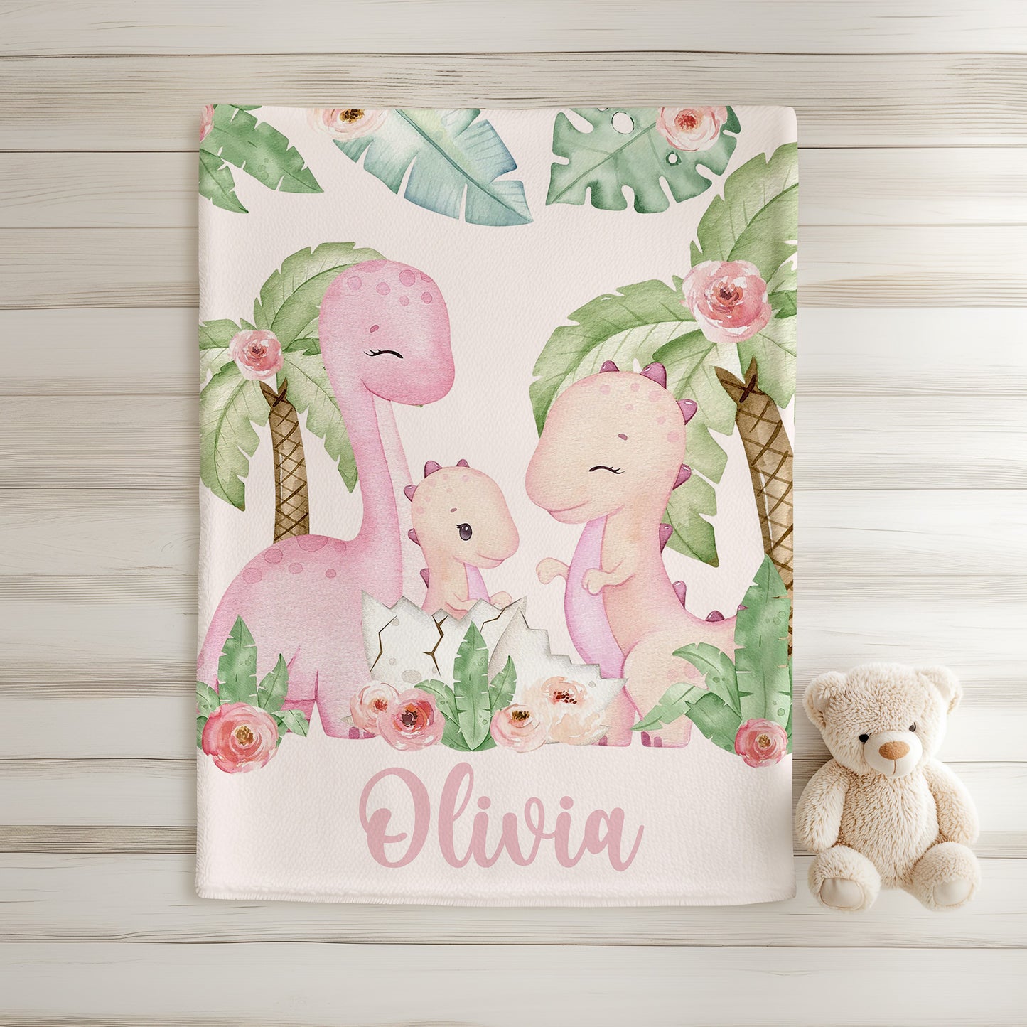Dinosaur Family Blanket