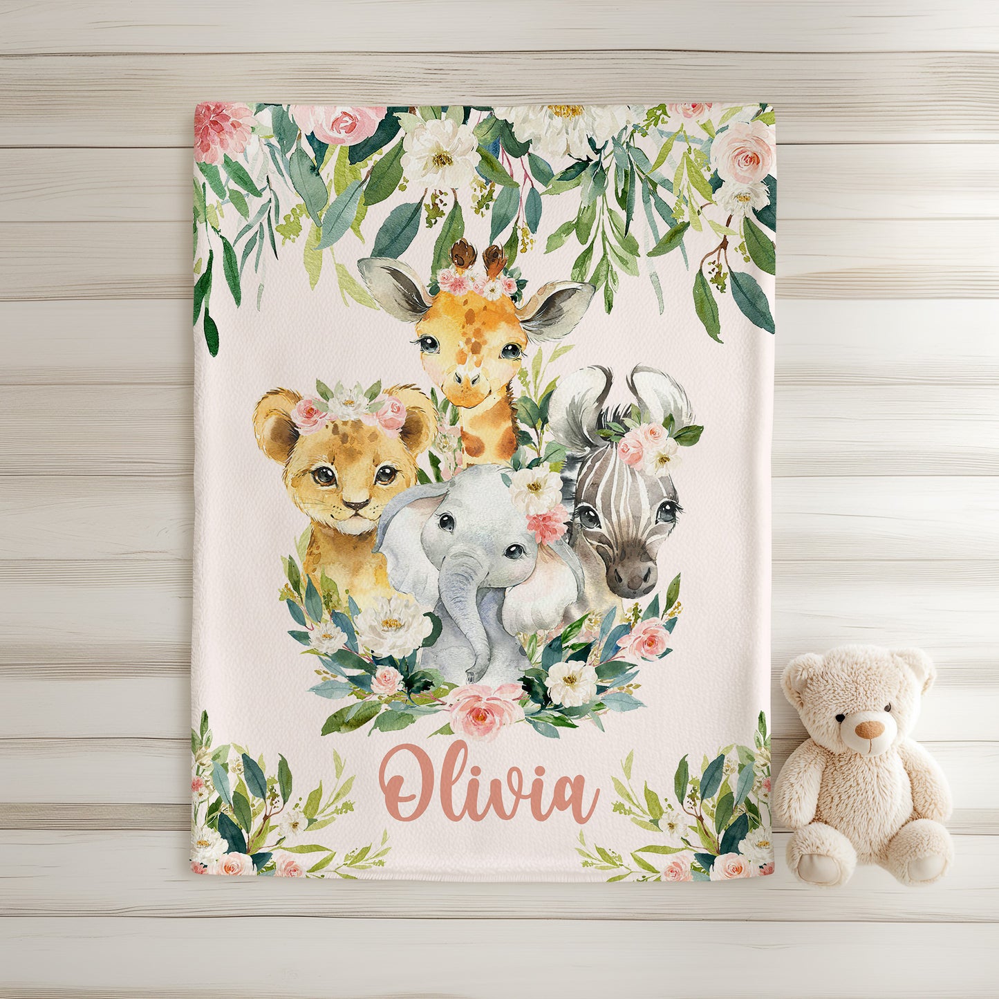 Safari Animals Blanket