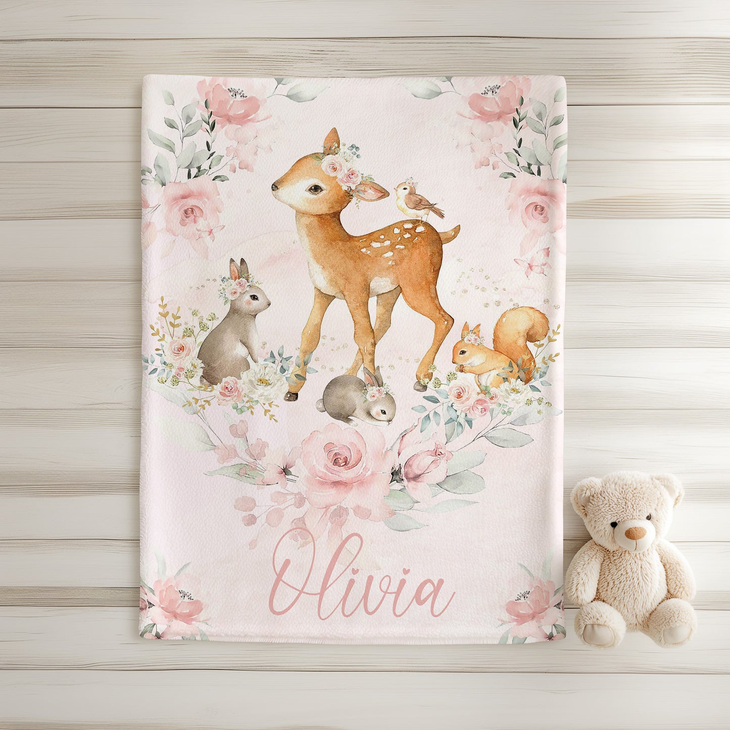 Baby Deer Nursery Blanket