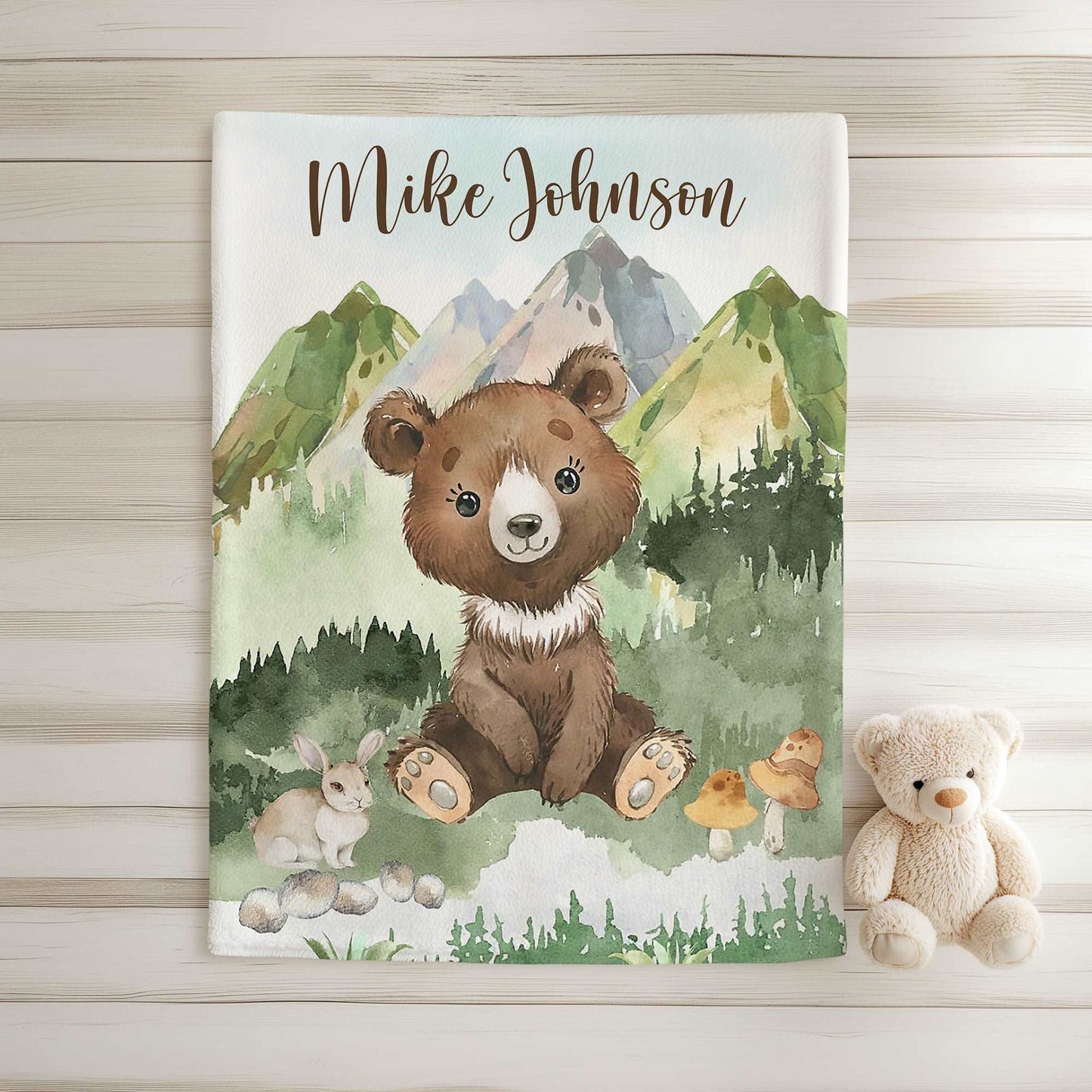 Mountain Bear Blanket