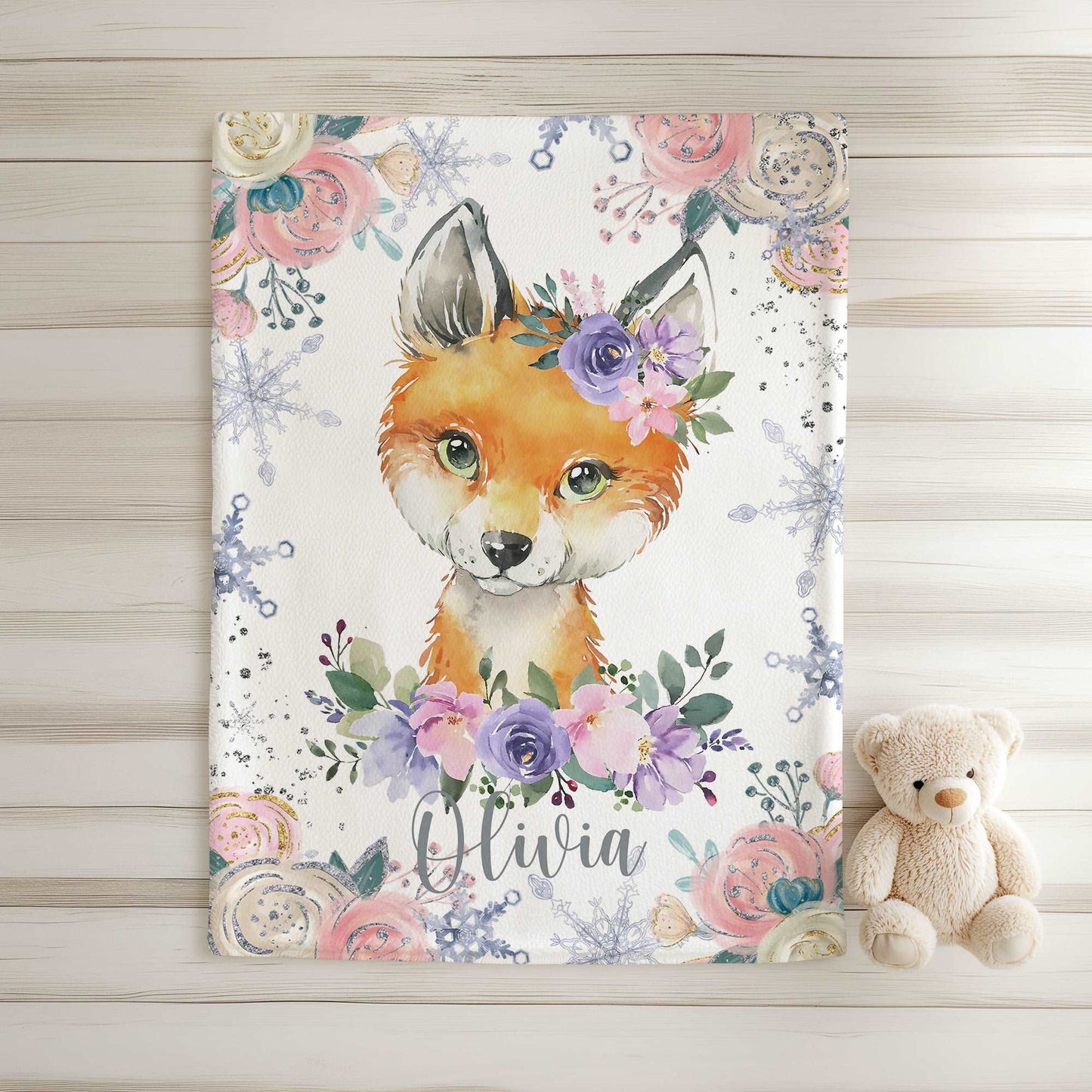 Fox Baby Blanket