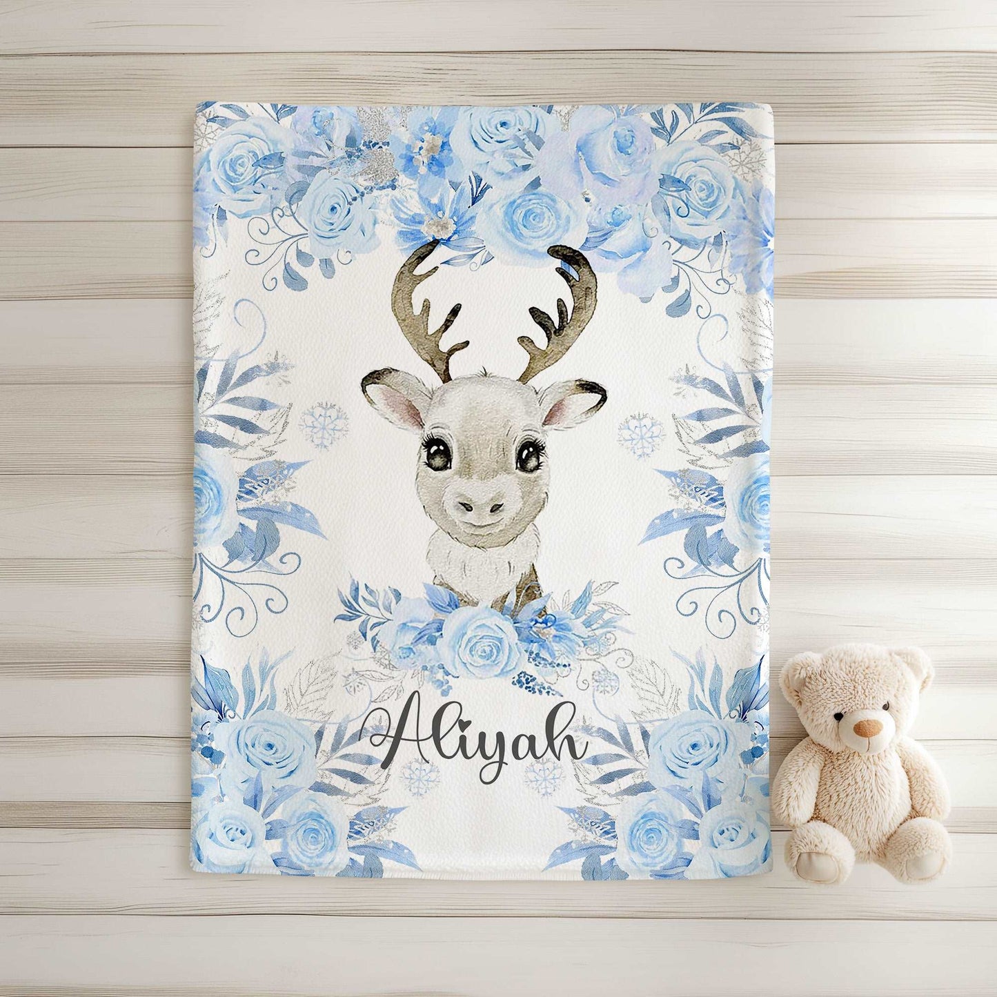 Reindeer Baby Blanket