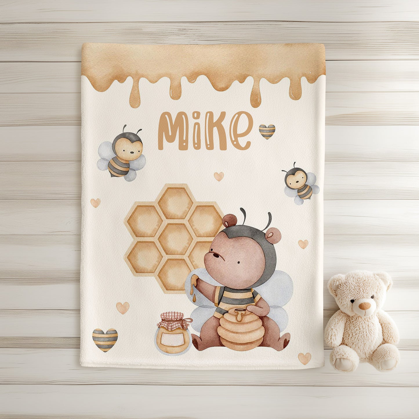 Bumble Bee Nursery Blanket