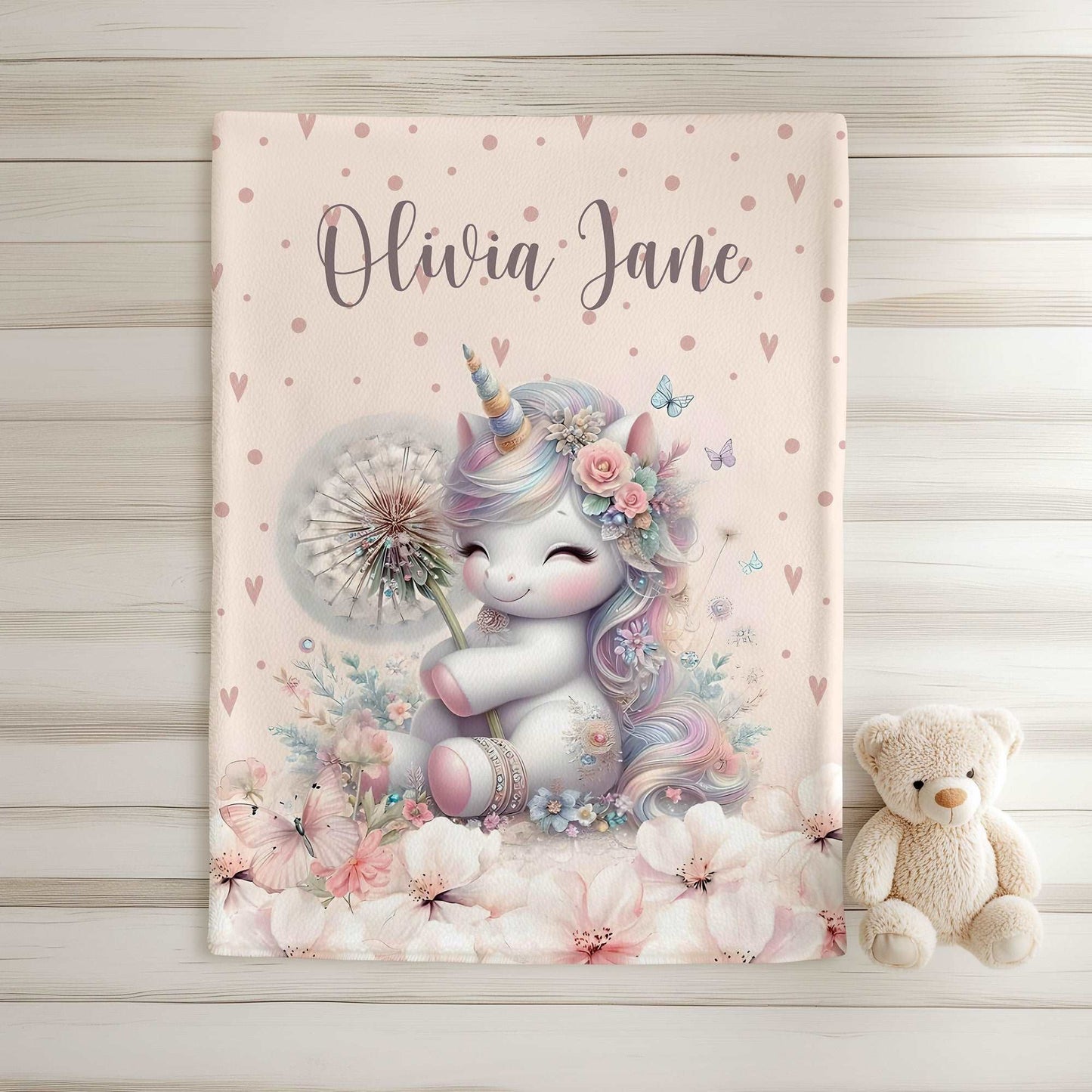 Unicorn Nursery Blanket