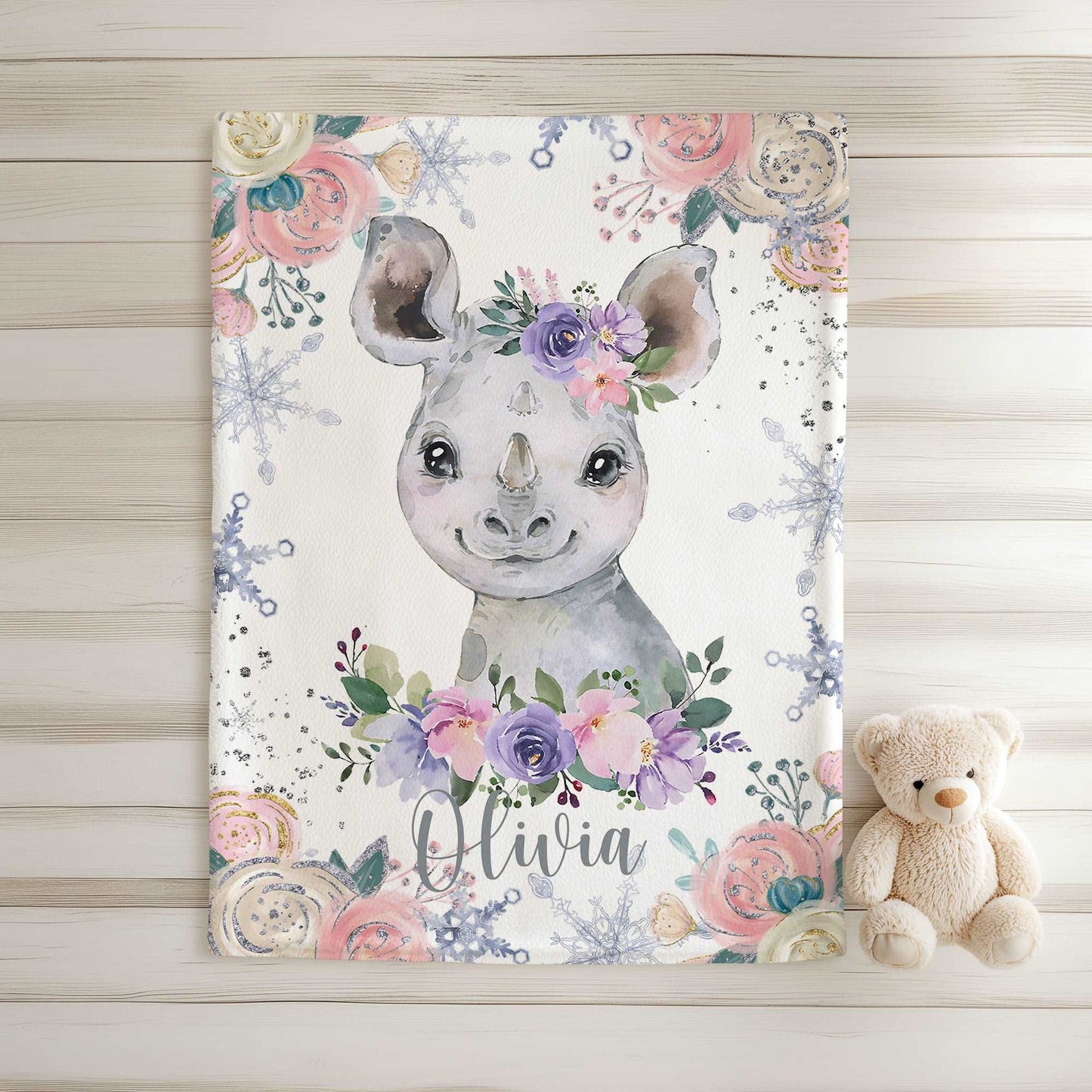 Rhino Baby Blanket