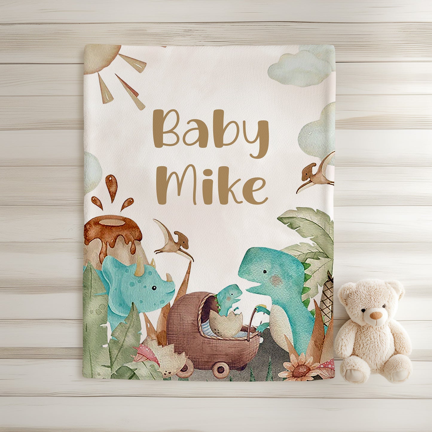 Dinosaur Baby Blanket