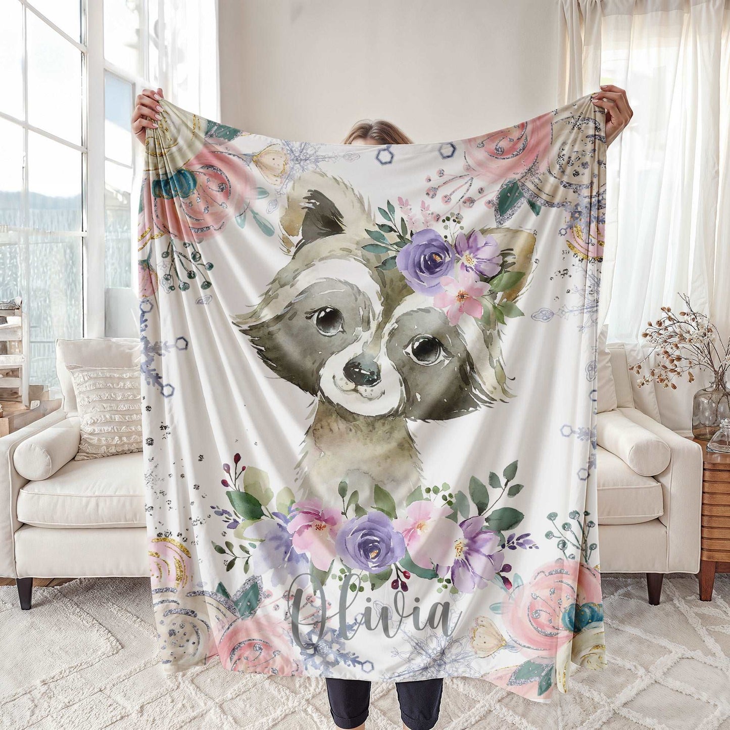 Raccoon Baby Blanket