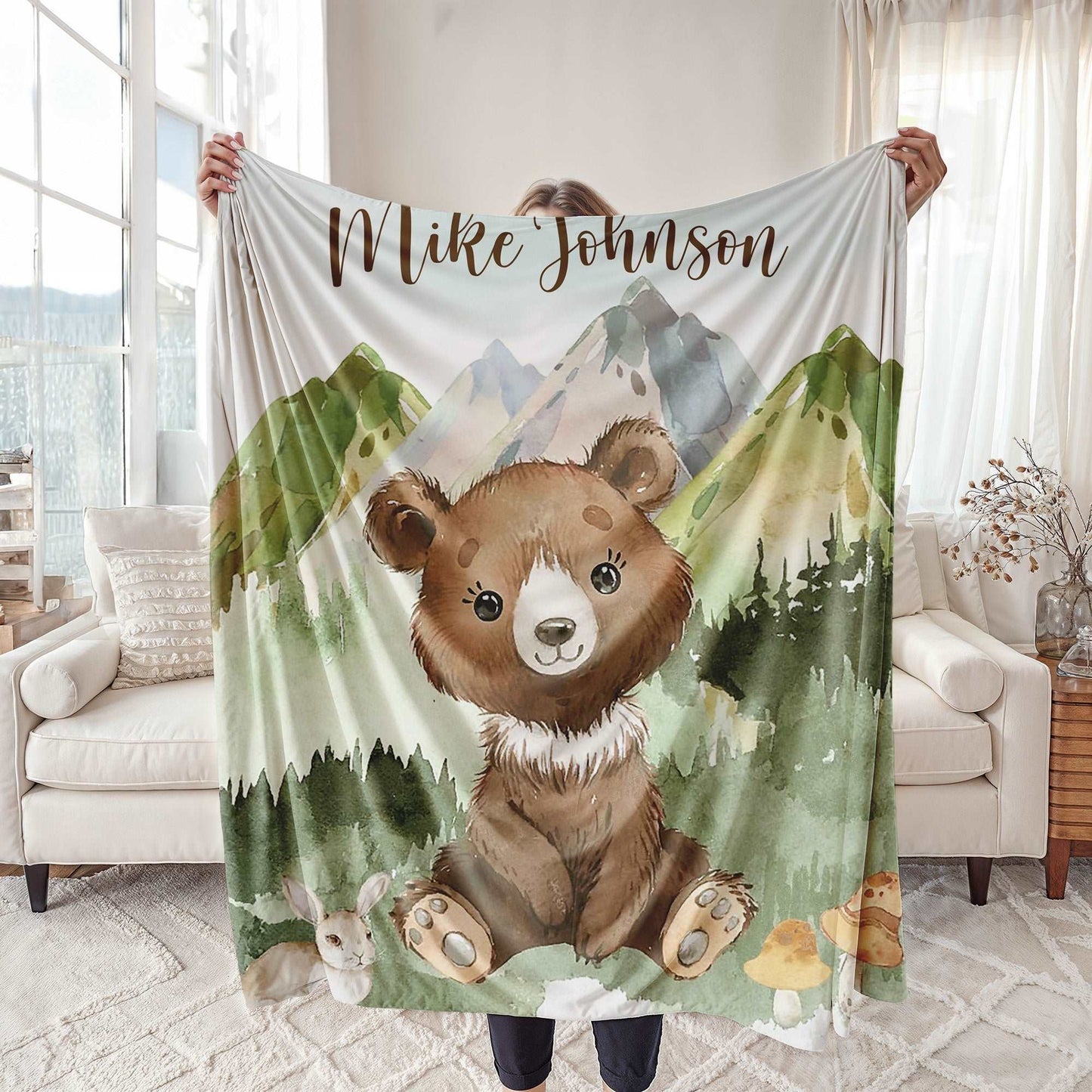 Mountain Bear Blanket
