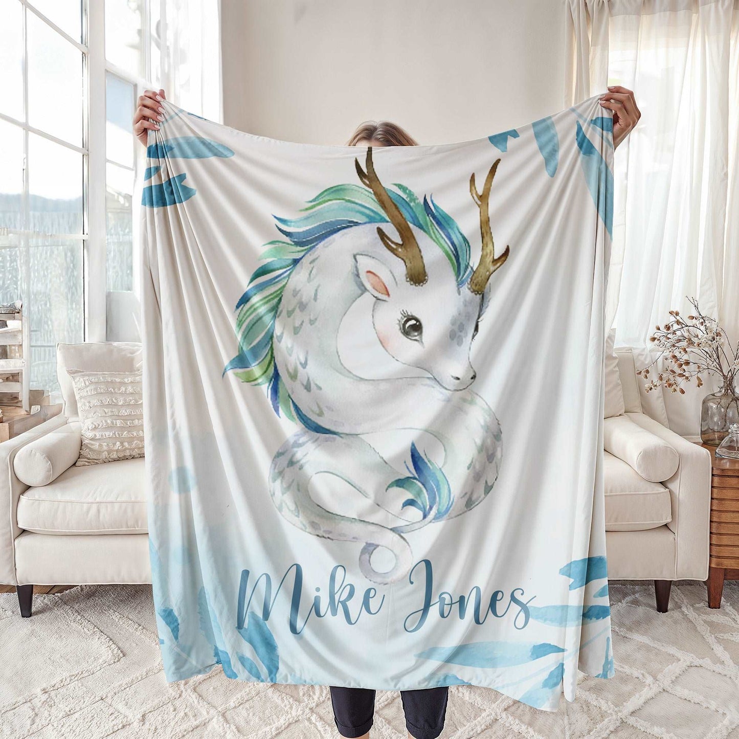 Dragon Floral Blanket