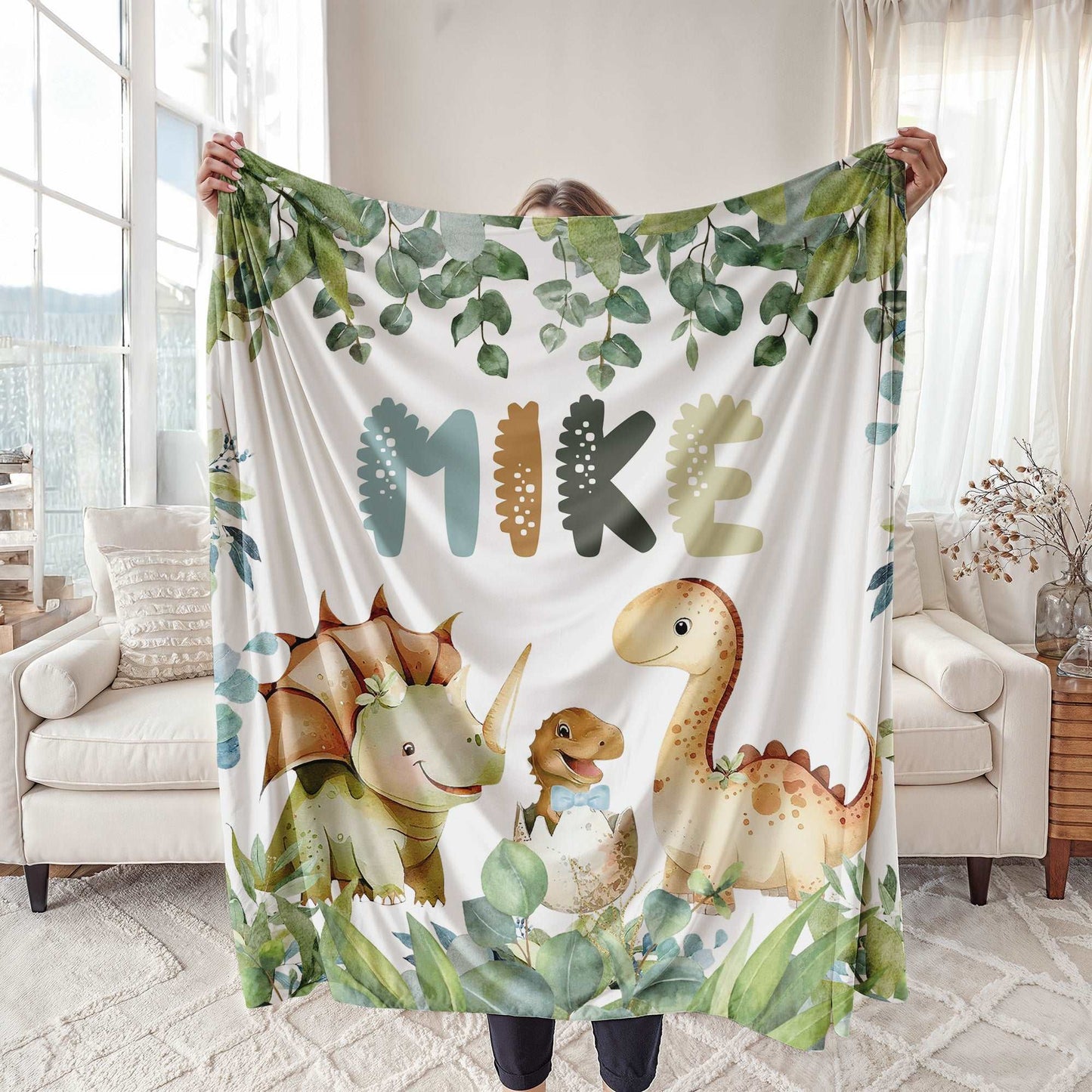 Baby Dinosaur Nursery Blanket