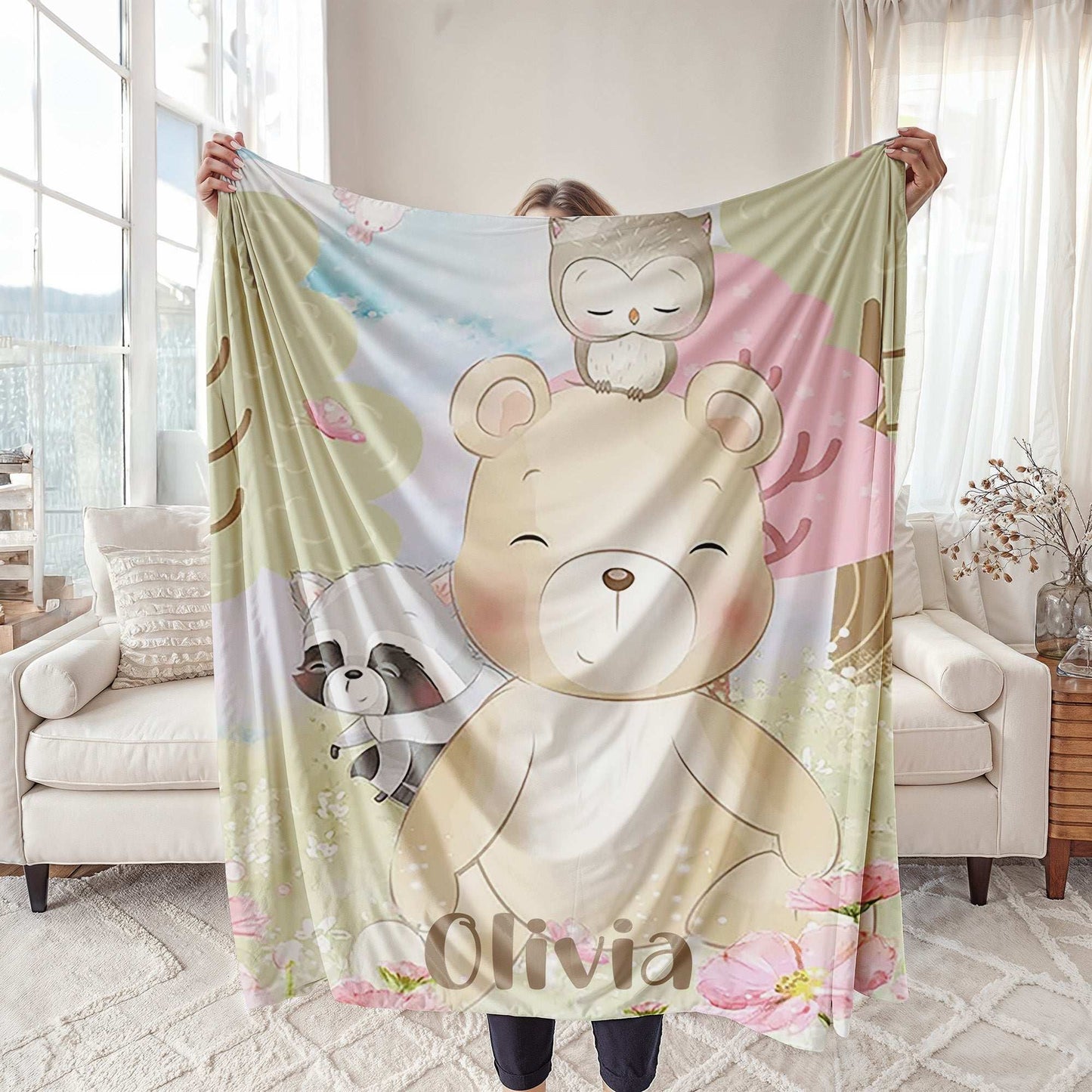 Woodland Bear Blanket