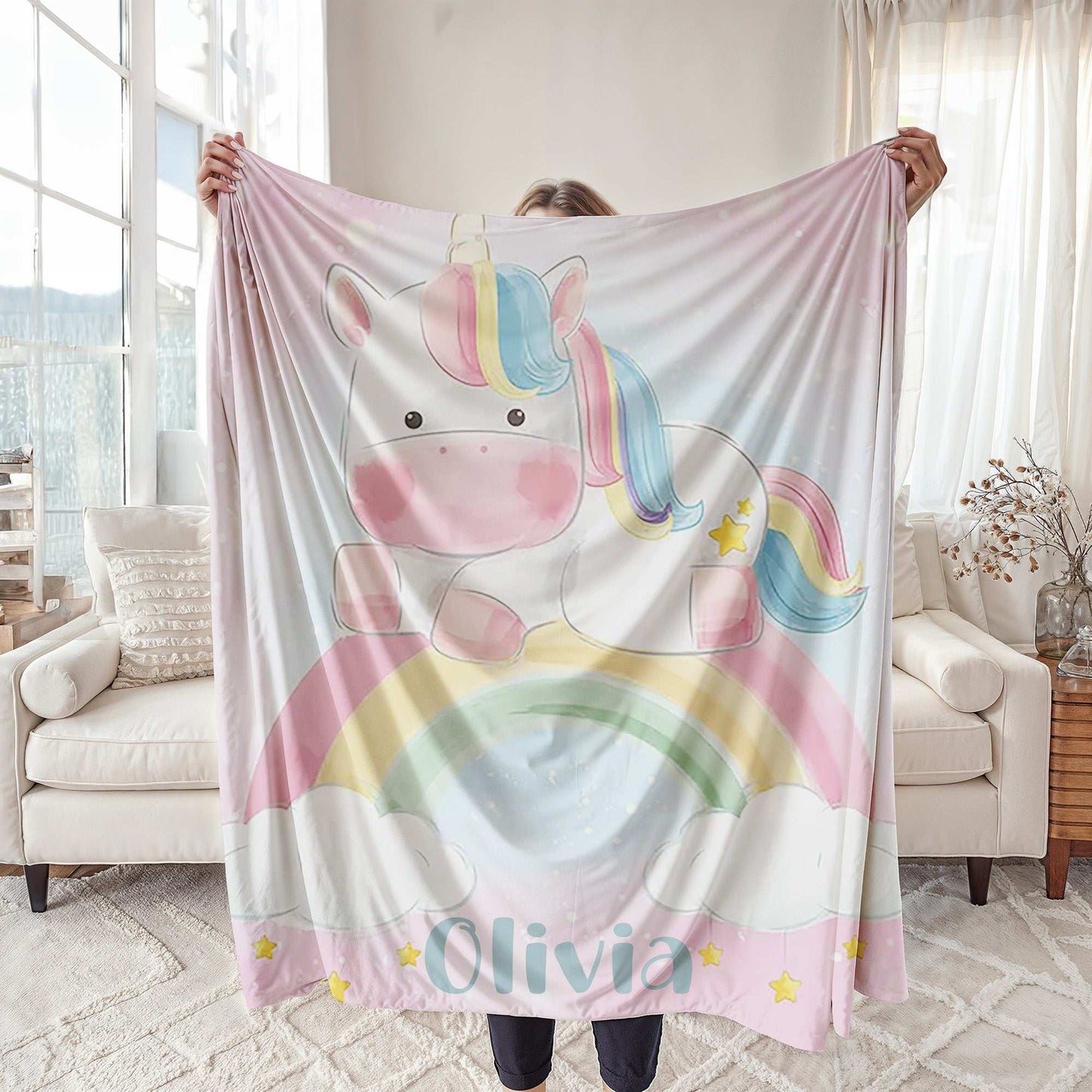 Rainbow Unicorn Blanket