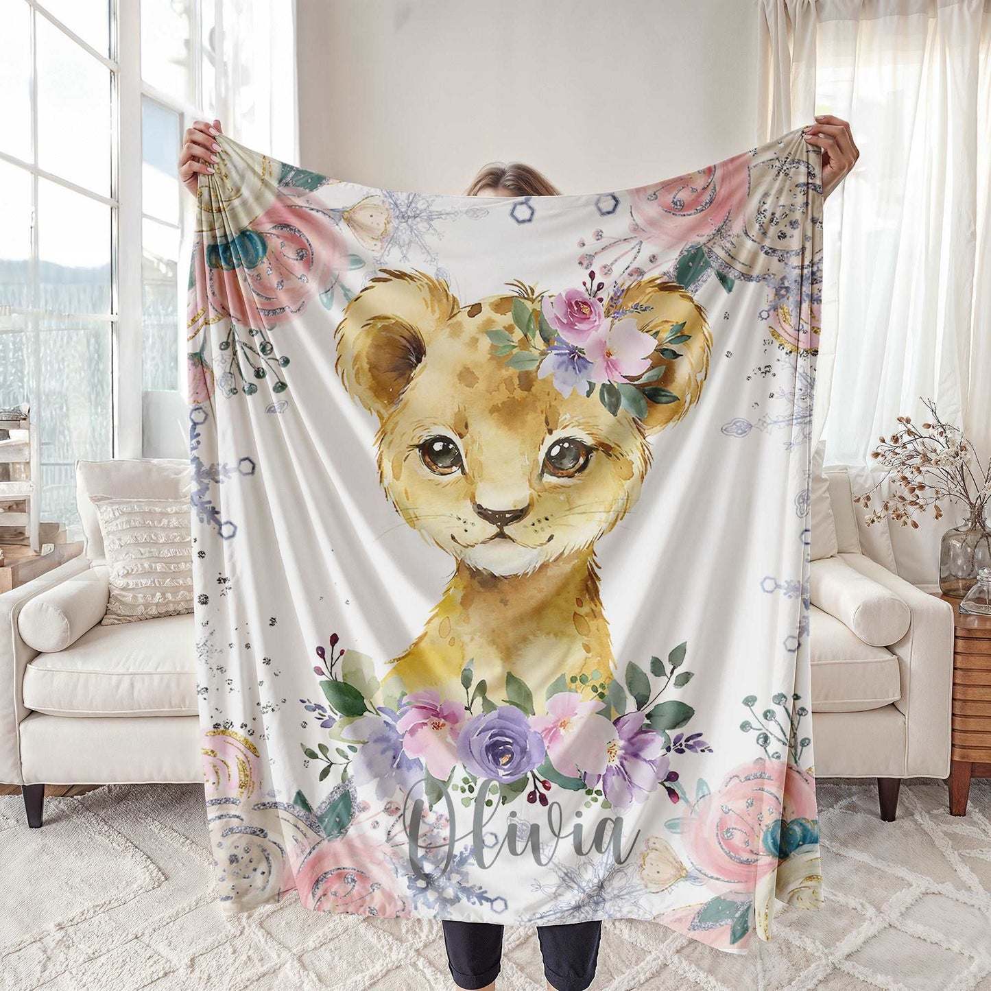 Lion Baby Blanket