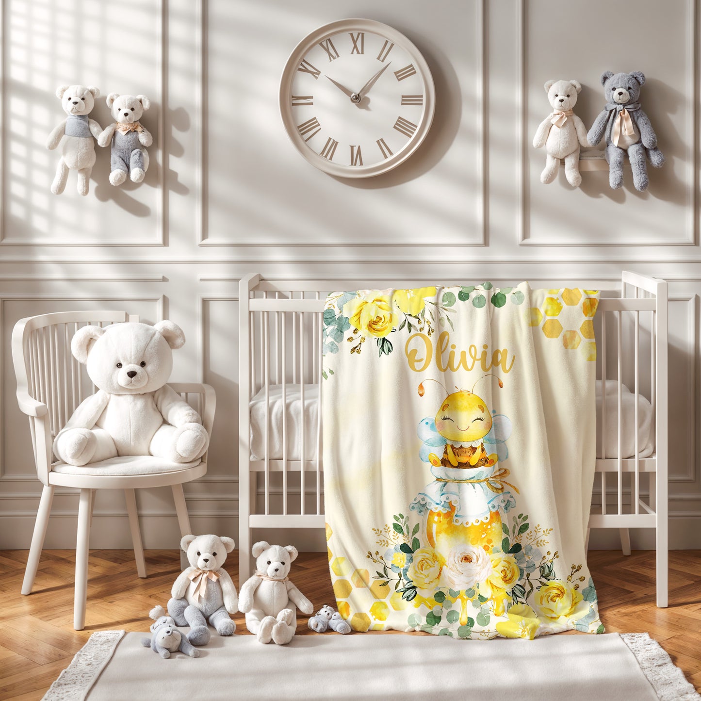 Baby Bee Nursery Blanket