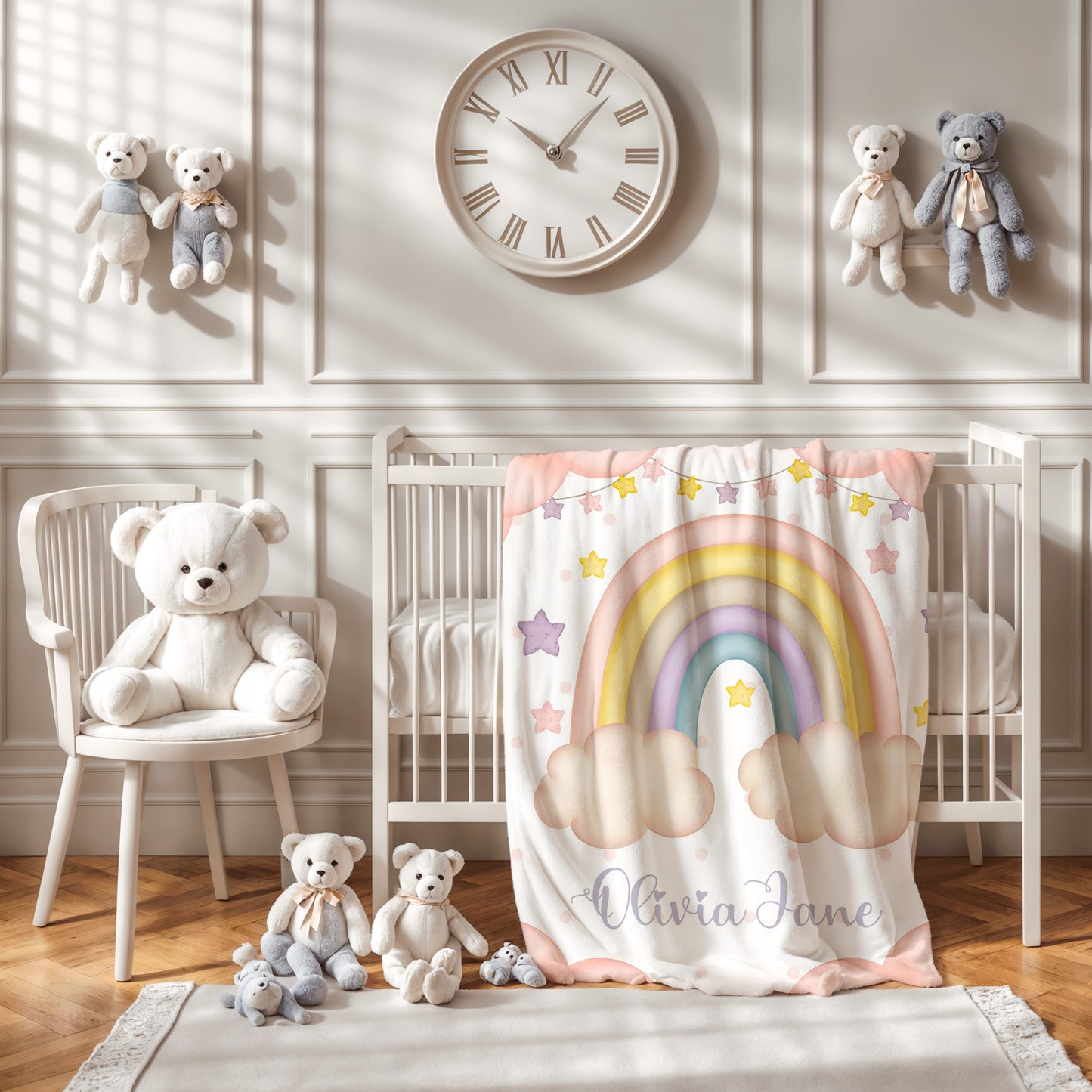 Rainbow Nursery Blanket
