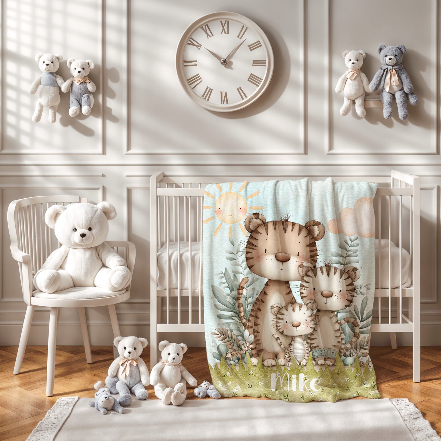 Tiger Family Blanket
