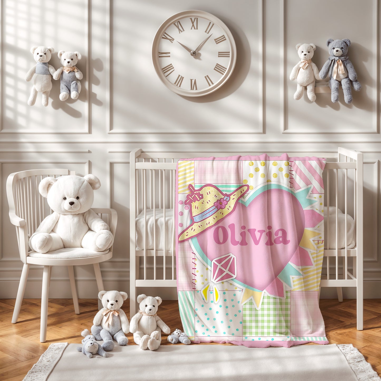 Pastel Heart Blanket