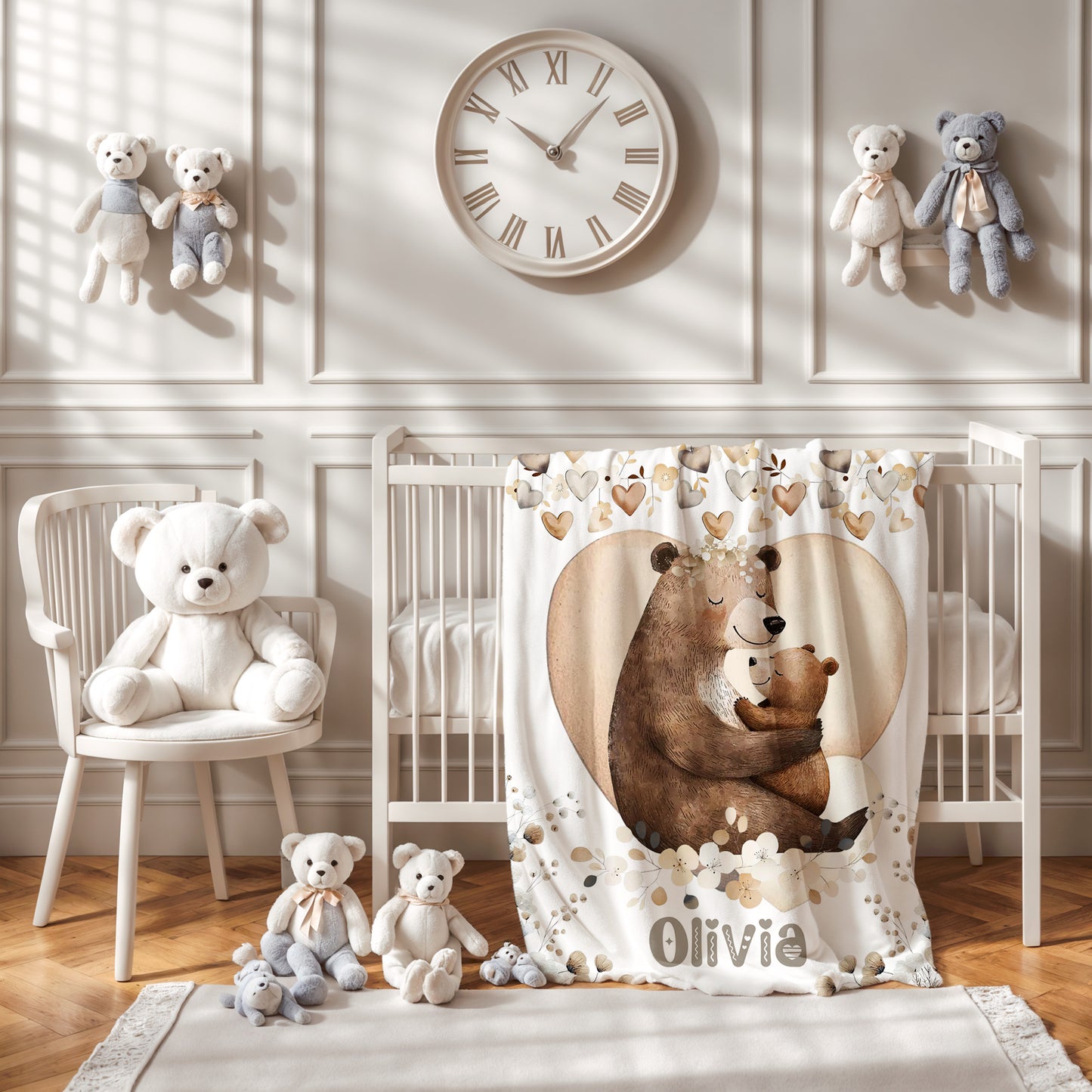 Mom And Baby Bear Blanket