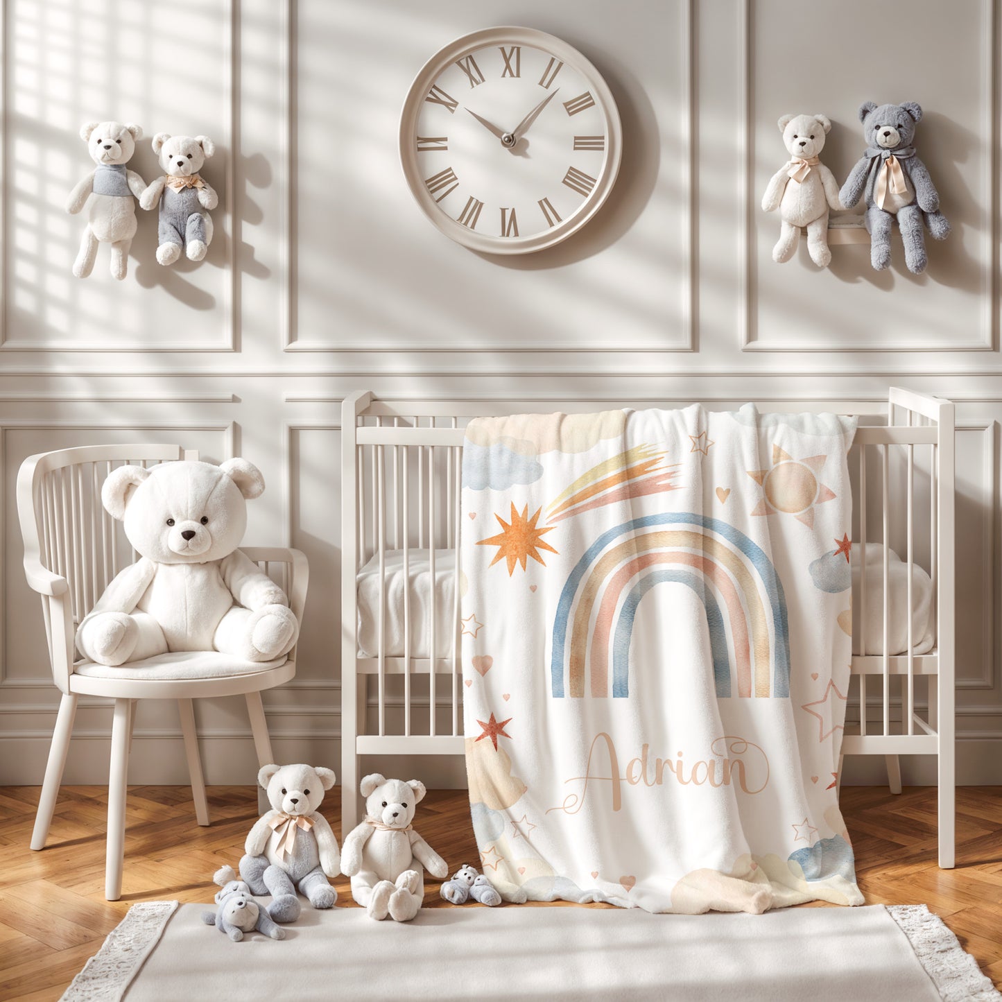 Rainbow Nursery Blanket