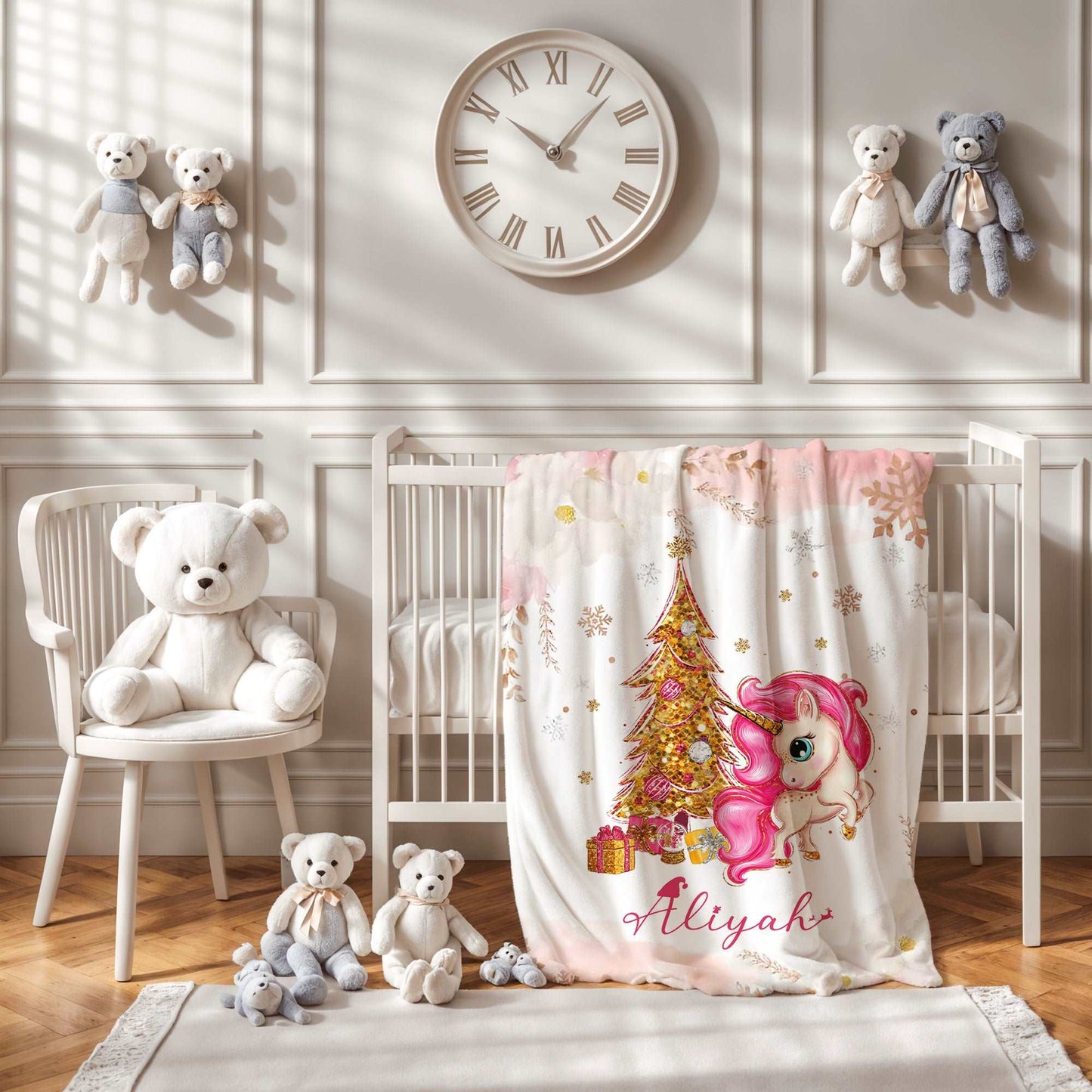 Christmas Unicorn Blanket