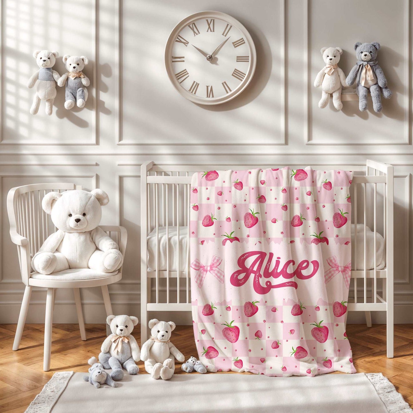 Coquette Strawberry Blanket