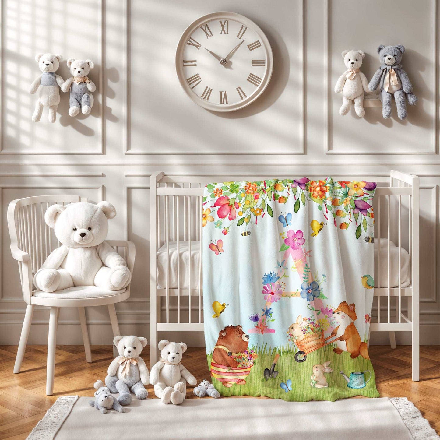 Floral Animals Blanket