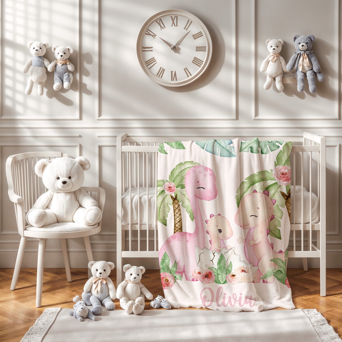 Dinosaur Family Blanket