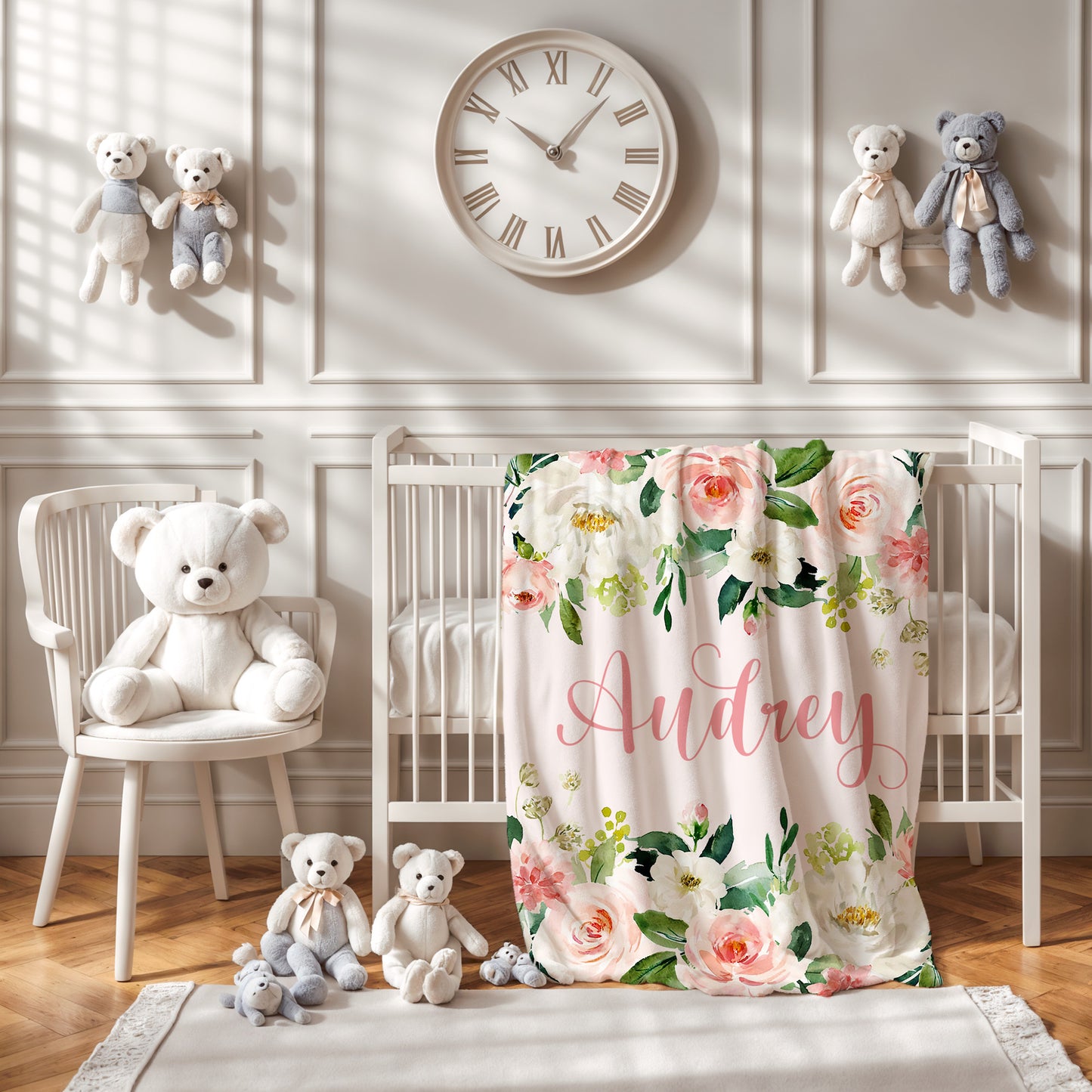 Pink Floral Blanket