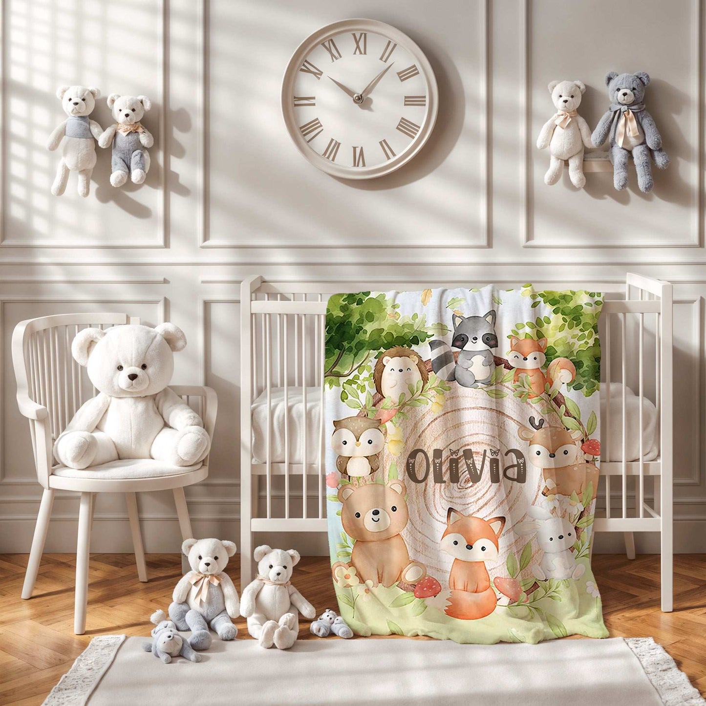 Woodland Animals Blanket