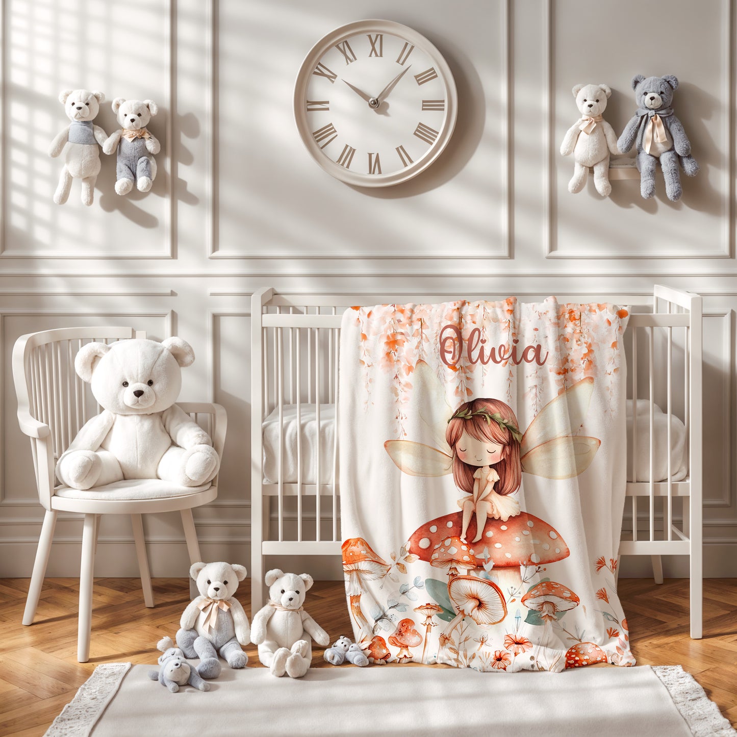 Fairy On Mushroom Blanket