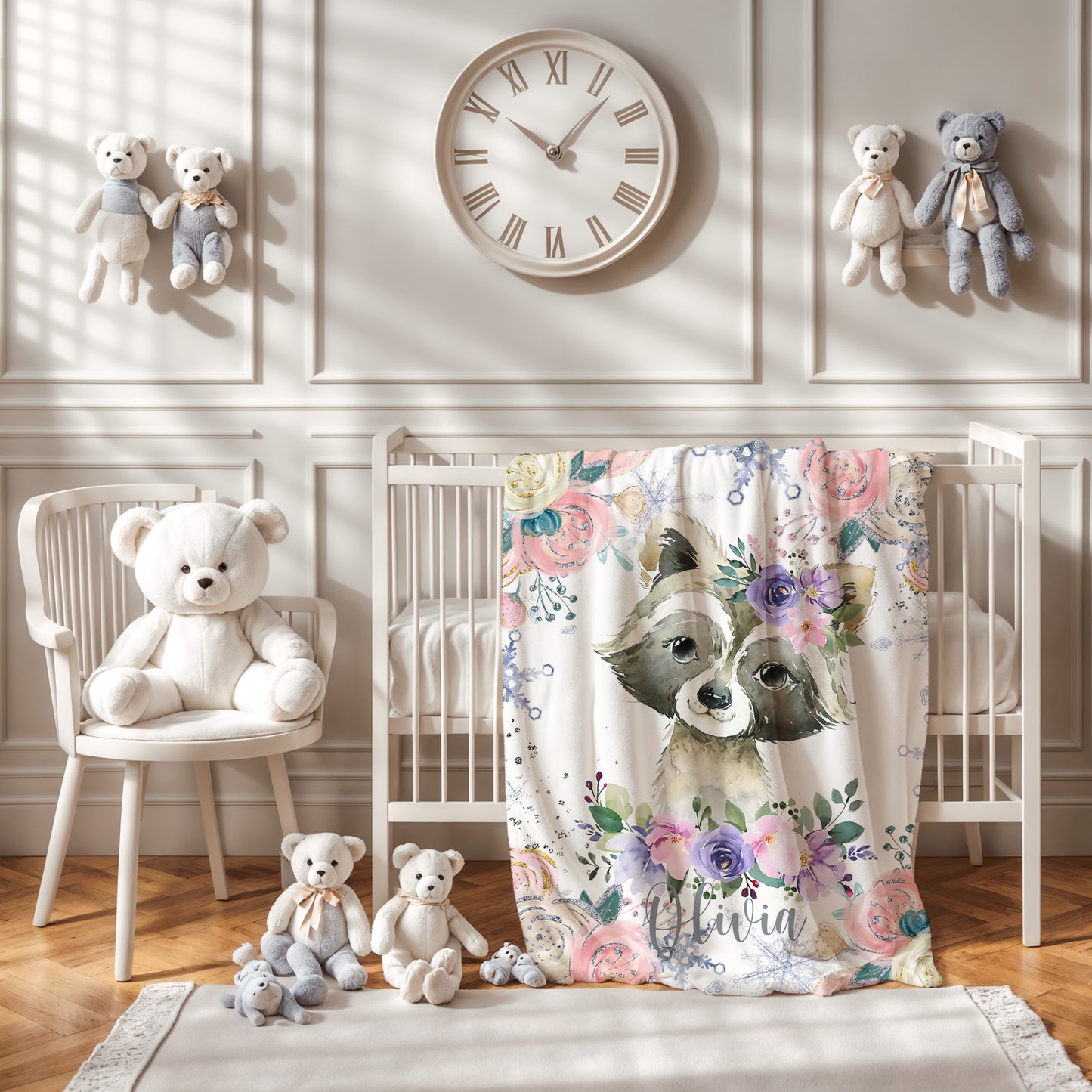 Raccoon Baby Blanket