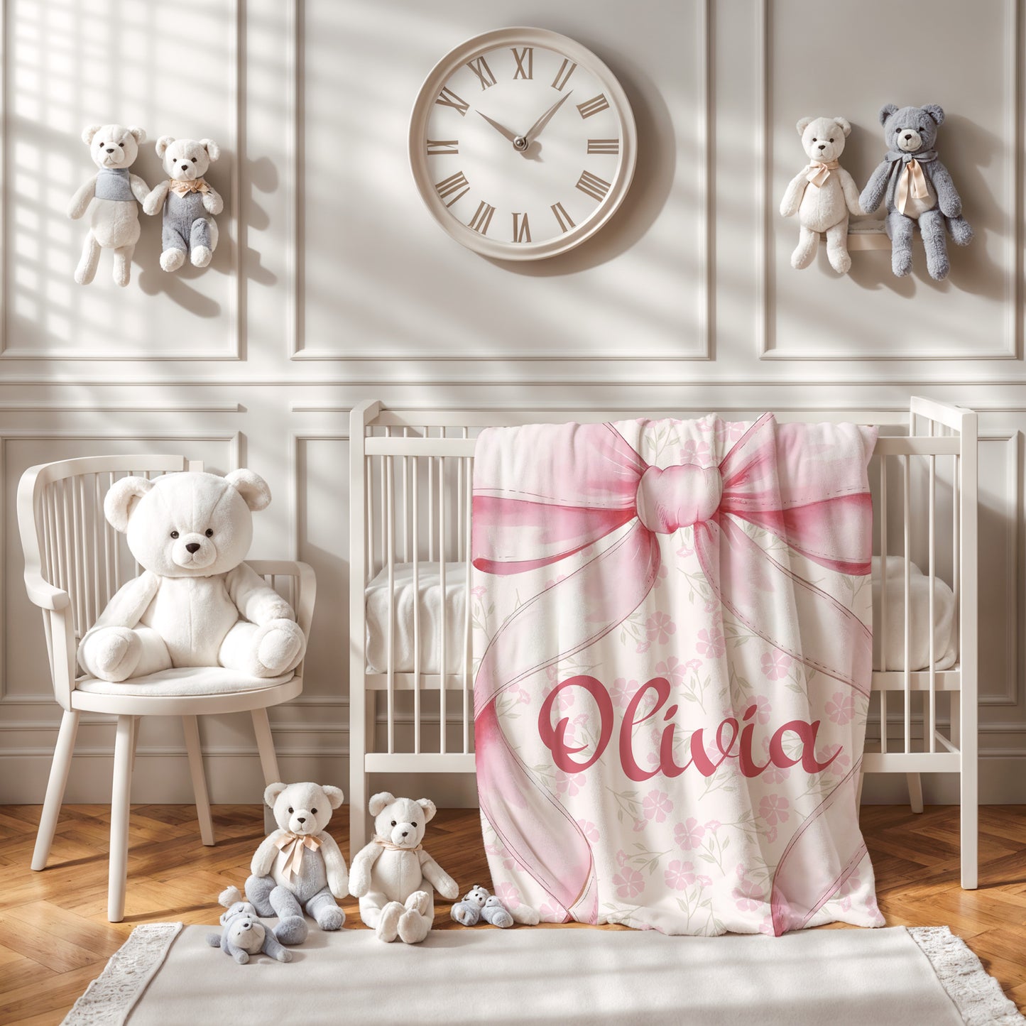 Pink Bow Blanket