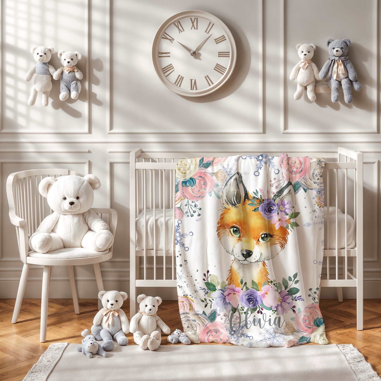 Fox Baby Blanket