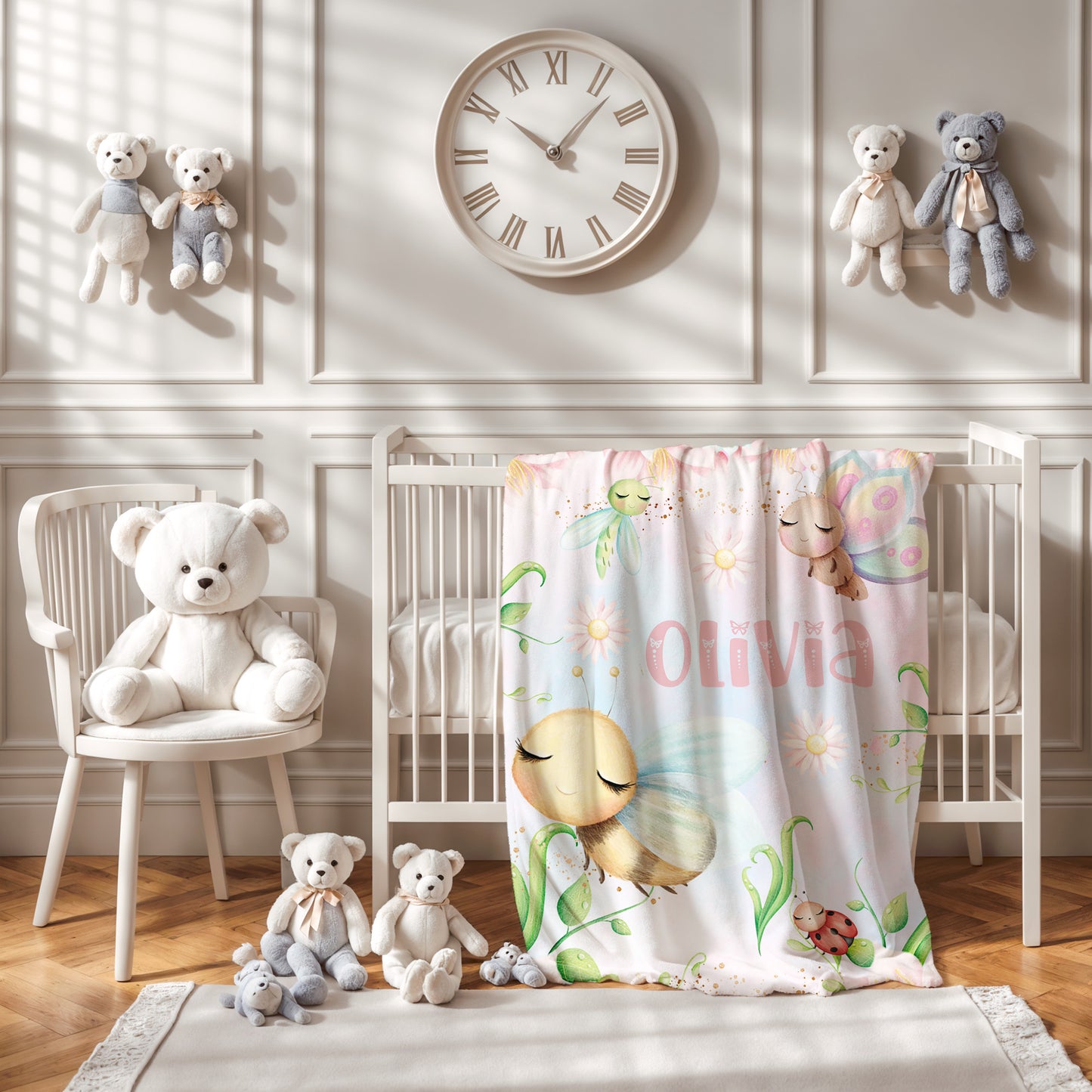Cute Bugs Spring Blanket