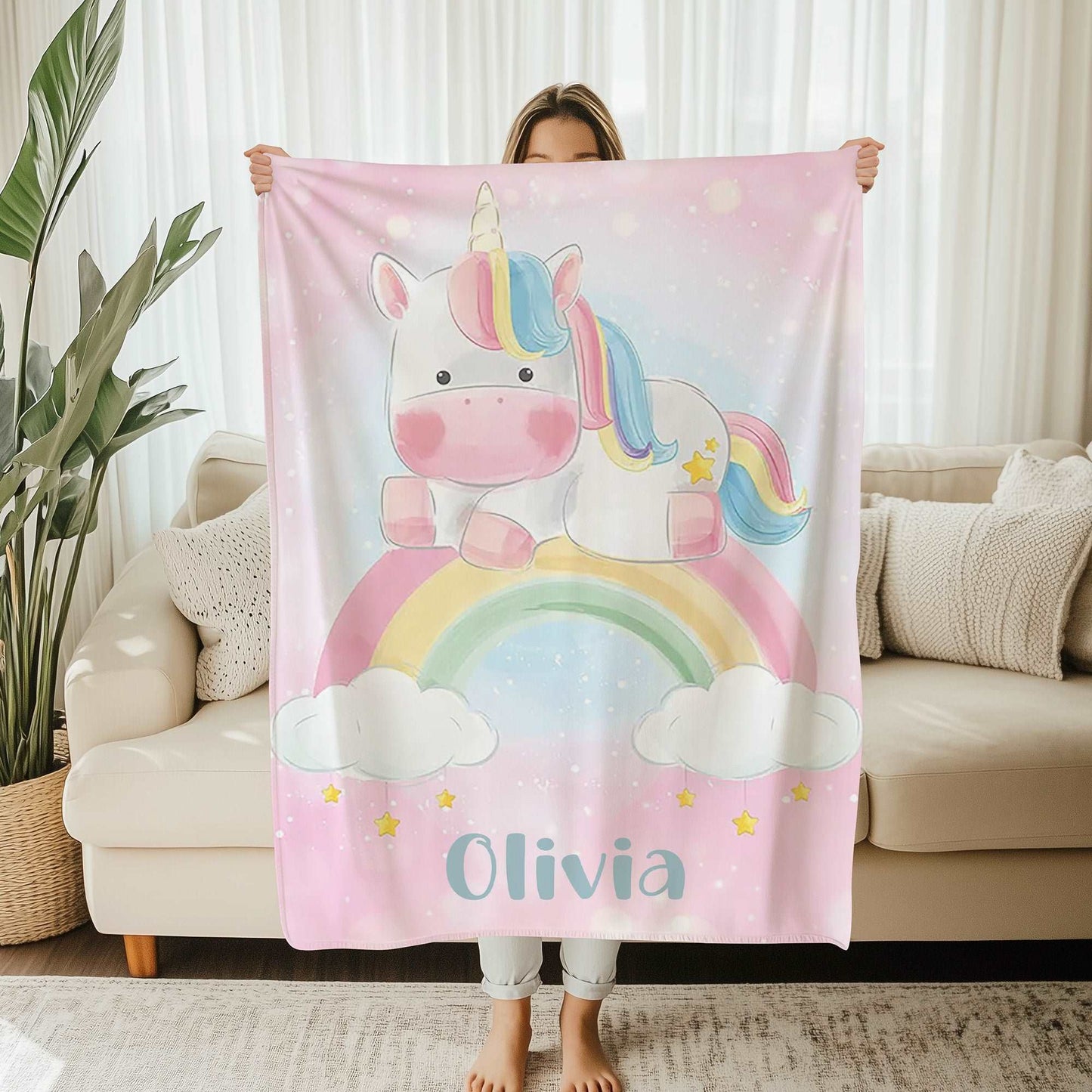 Rainbow Unicorn Blanket